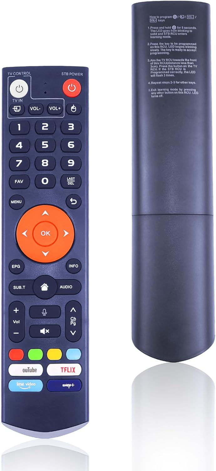 New V3 Plus Voice Remote Control, Replacement Compatible with vSeeBox V3 Plus V3 Pro Smart Bluetooth Voice Remote Control