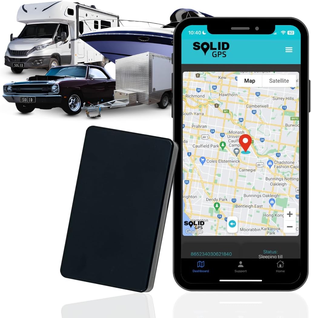 Tracker – Real-Time 4G Vehicle Tracker with App Alerts, Geofencing & Long Battery Options – No Wiring, Australian Support (6-Month Battery Life)