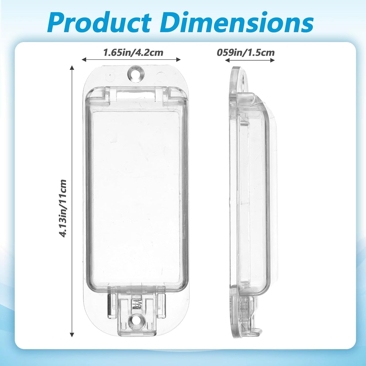 Light Switch Guard Cover 2 Pack Wall Switch Guard Child Proof Rocker Switches Plate Cover Keeps Lights or Switches from Being Accidentally Turned ON or OFF
