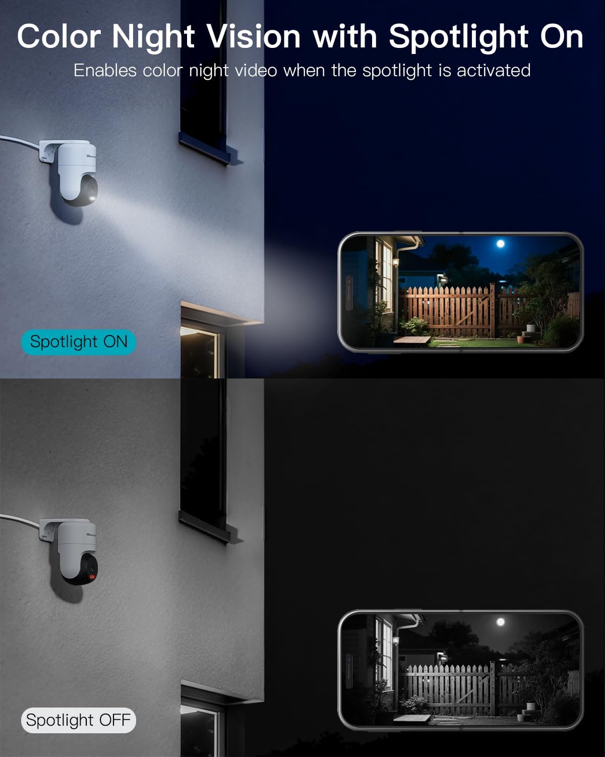 VIMTAG Cameras for Home Security, 2.5K Outdoor/Indoor Camera, 360° Pan/Tilt Outside House Surveillance for Pet/Dog/Nanny/Baby, Motion Tracking, Color Night Vision, 2-Way Audio, Cloud/SD Card Storage