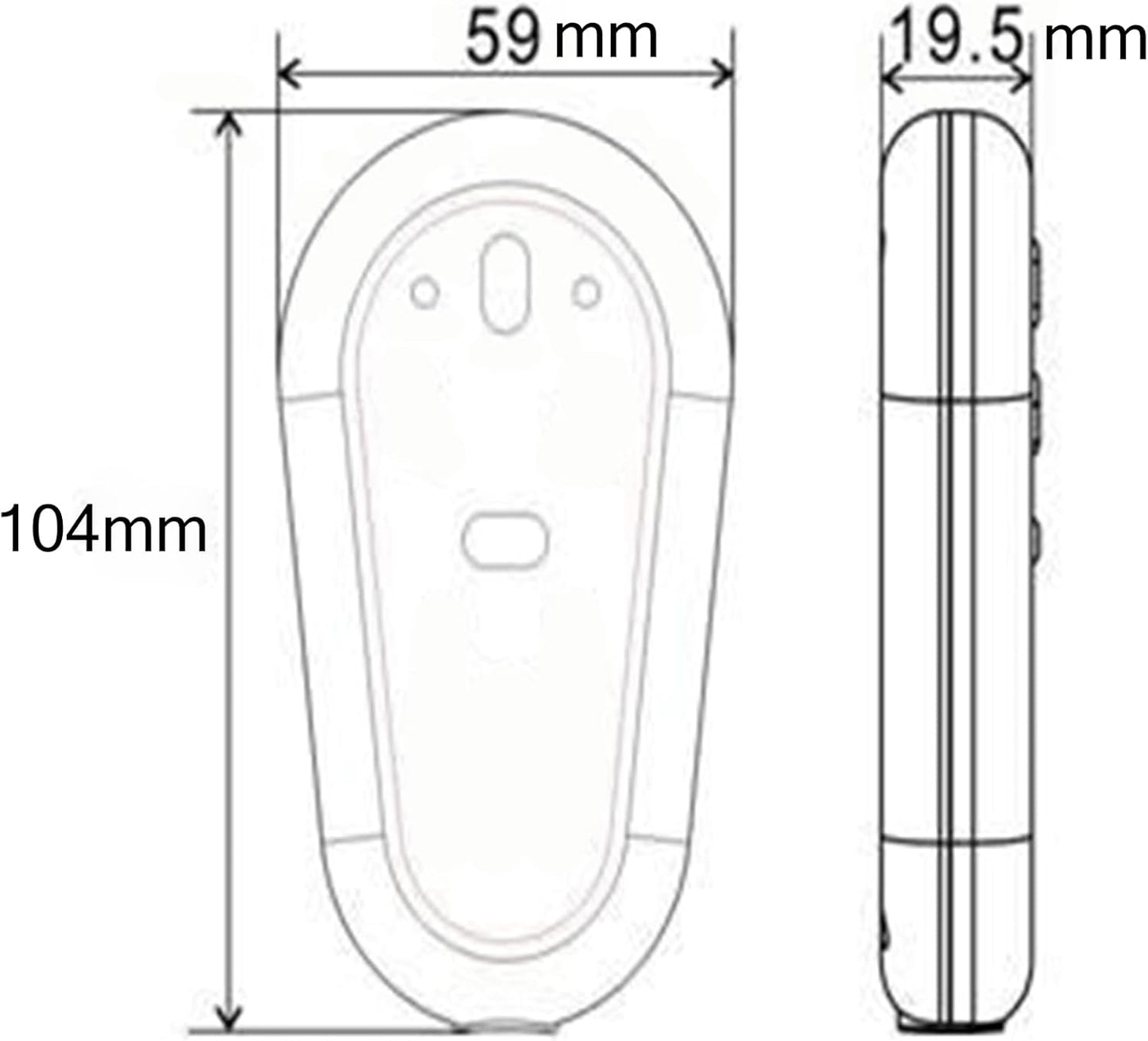 Lift Chair Remote Replacement,2 Button Chair Lift Remote Control,5 Pin Plug Recliner Replacement Fixed Electric Sofa Recliner Lift Handle