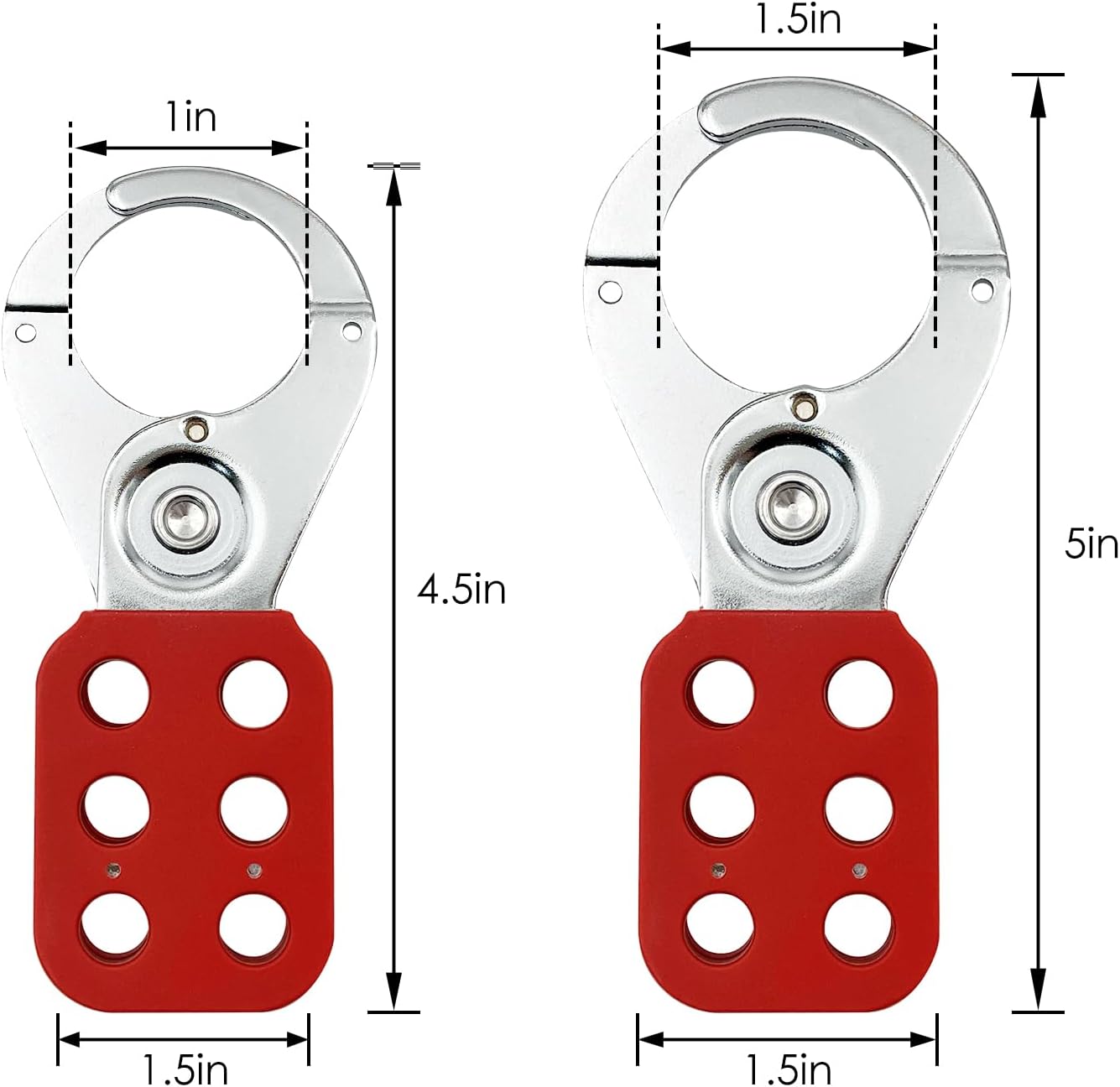 JOJOMARK Lockout Tagout Kit Electrical Loto - Group Lockout Hasps, Lockout Tags, Safety Padlocks with Number, Nylon Ties with Pocket Bag (Red Bag kit)