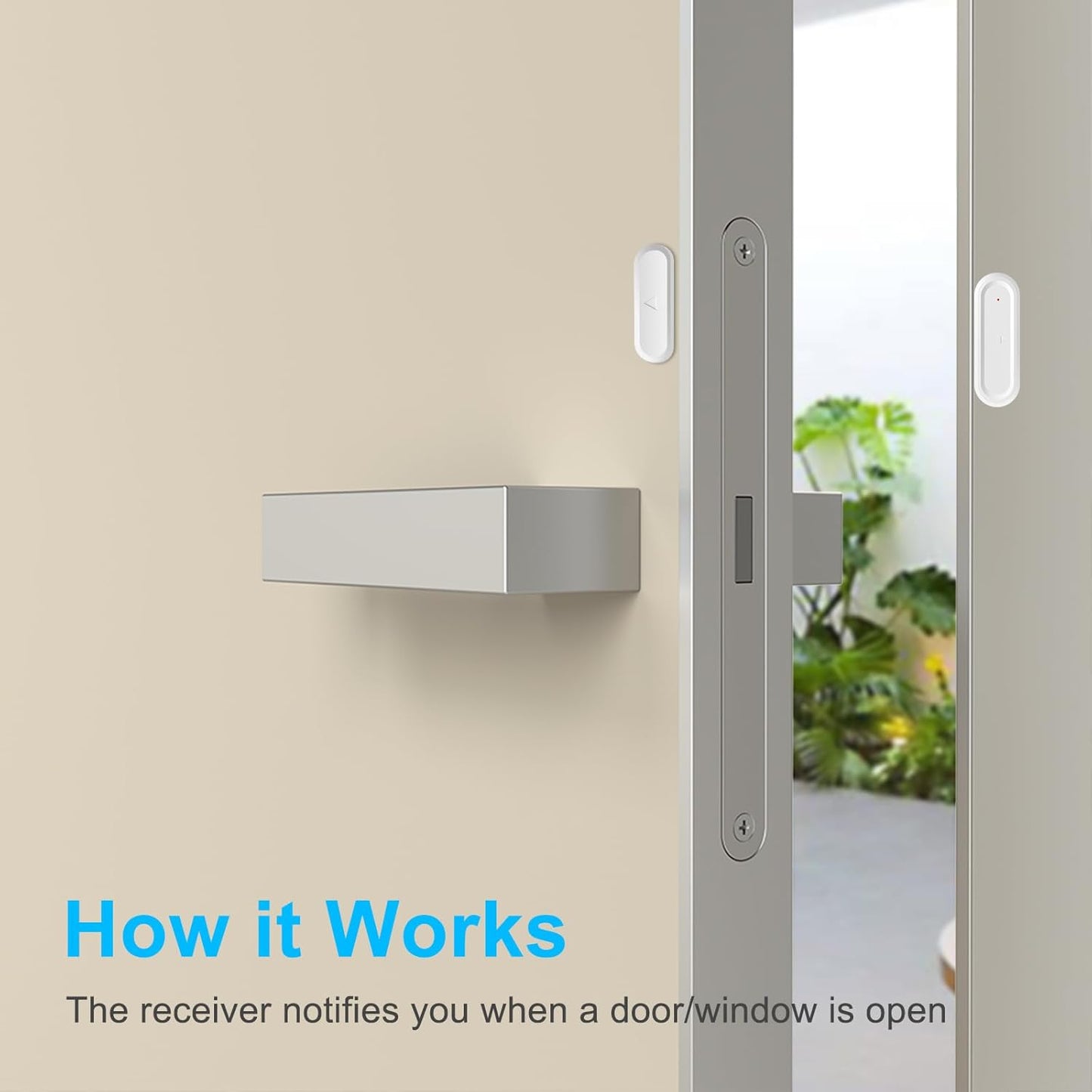 GreenCycle Wireless Door Chime, Door Open Sensor Alarm When Entry Business/Office/Store (600ft Range 36 Chimes 4 Adjustable Volume Mute Mode) Home Alert Bell for Kids/Toddler Safety,3Receivers 1Sensor