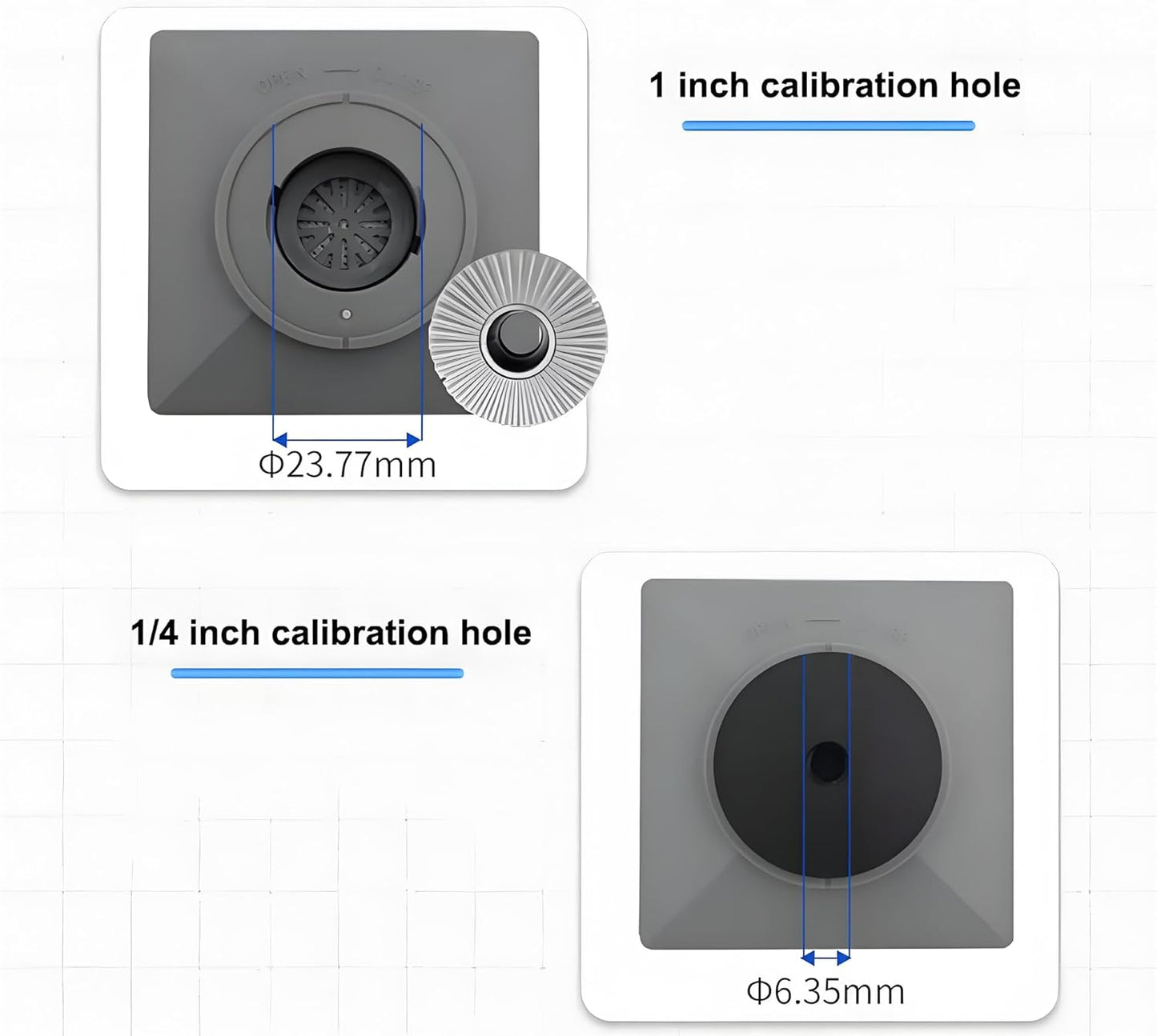 Class 2 Sound Calibrator, Sound Level Meter Calibrator, 94 dB & 114 dB, for 1", 1/2", 1/4" Microphones