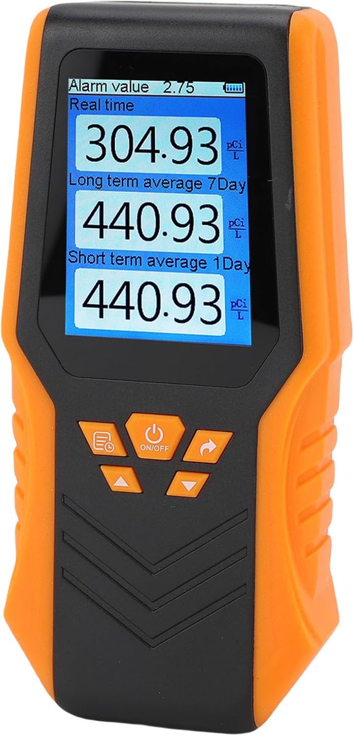 Aramox Radon Detector Digital Readings Portable Monitor for Home Office School, LCD Display, Rechargeable Battery, Easy Monitoring and Versatile Usage