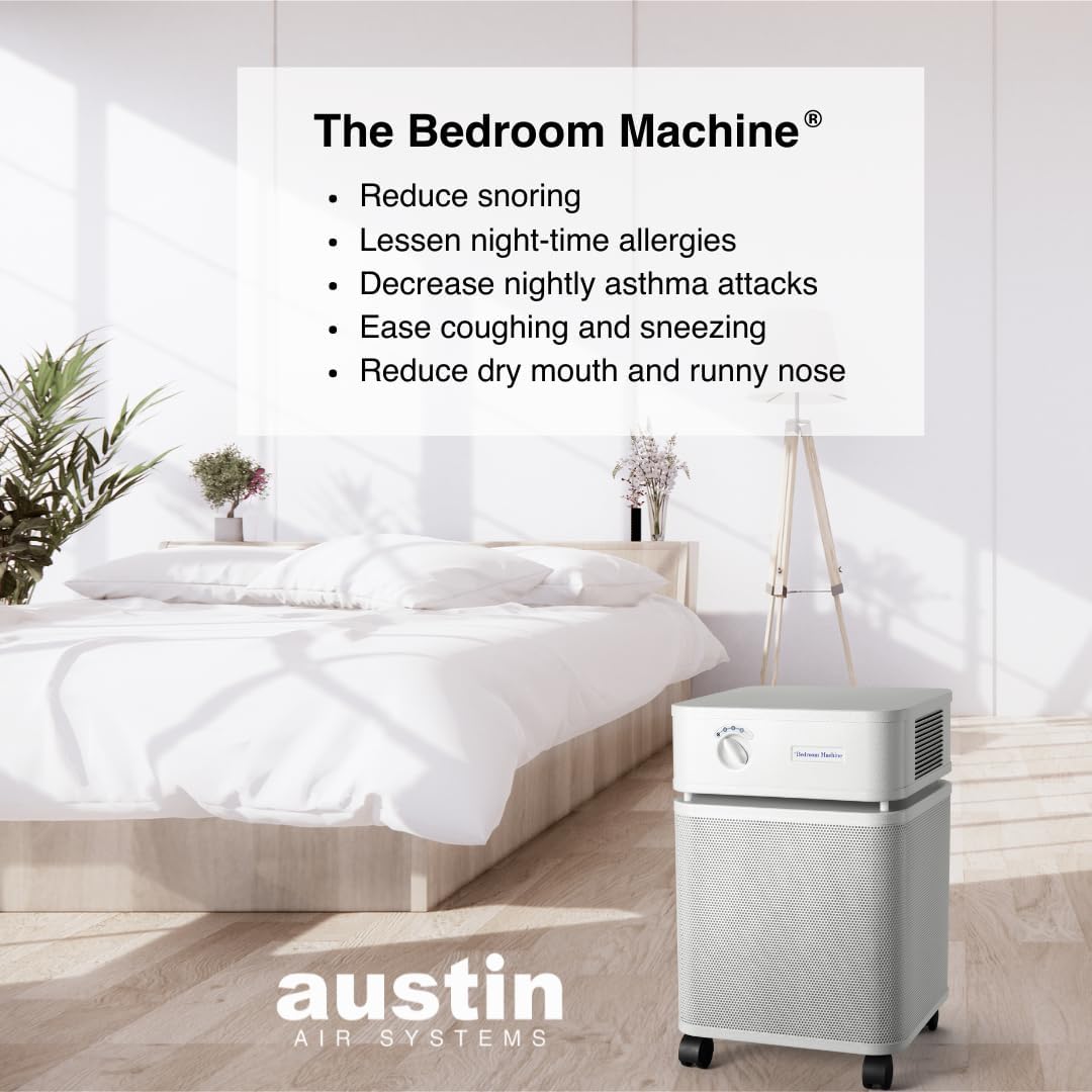 Austin Air Bedroom Machine Black - Advanced 5 -Stage Filtration Air Purifiers For Home with Activated Carbon & Zeolite - Ideal as Air Purifiers for Bedroom, Model B402