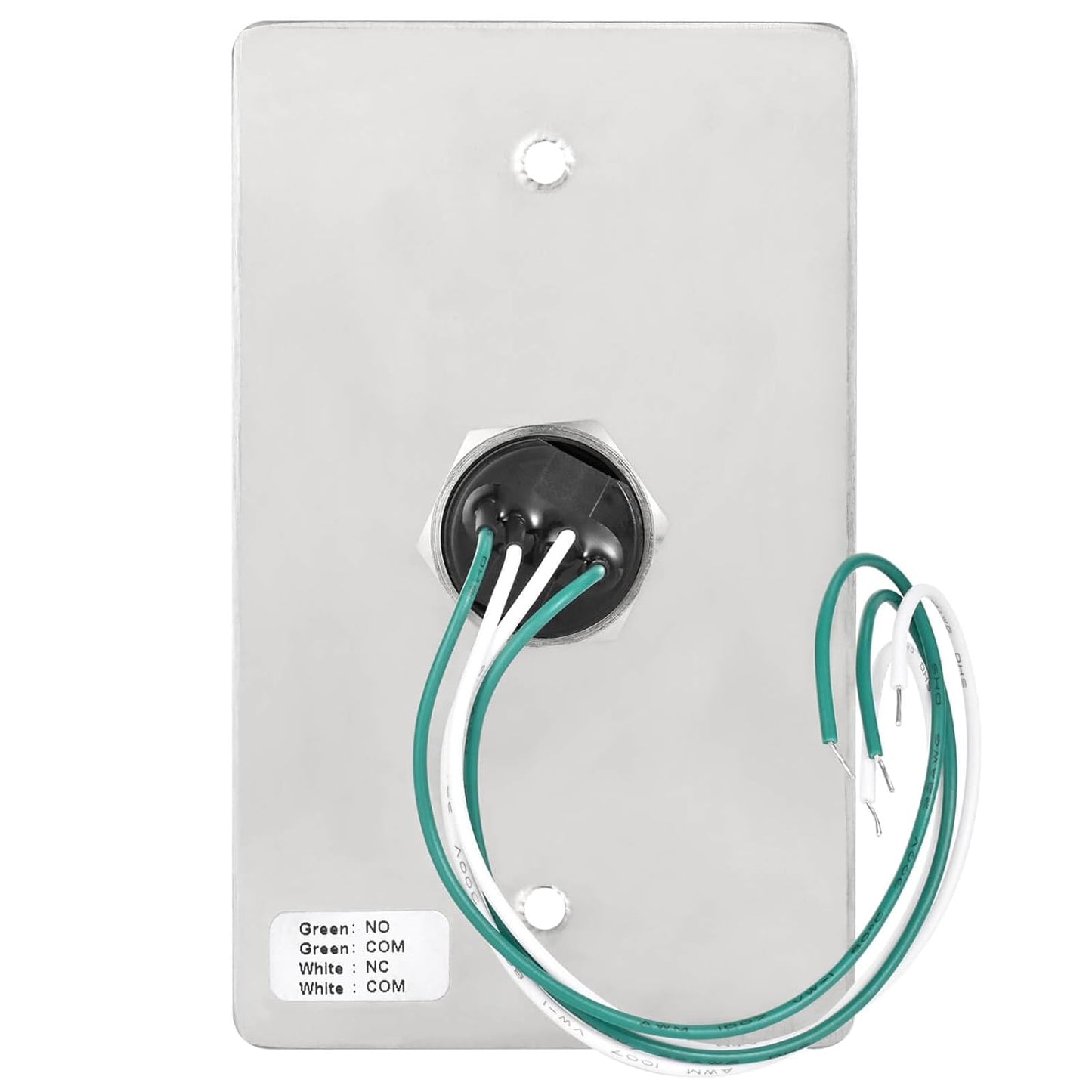 Push to Exit Button for Door Access Control Big Press Button IP68 Waterproof 304 Stainless Steel Shell NO/COM Output