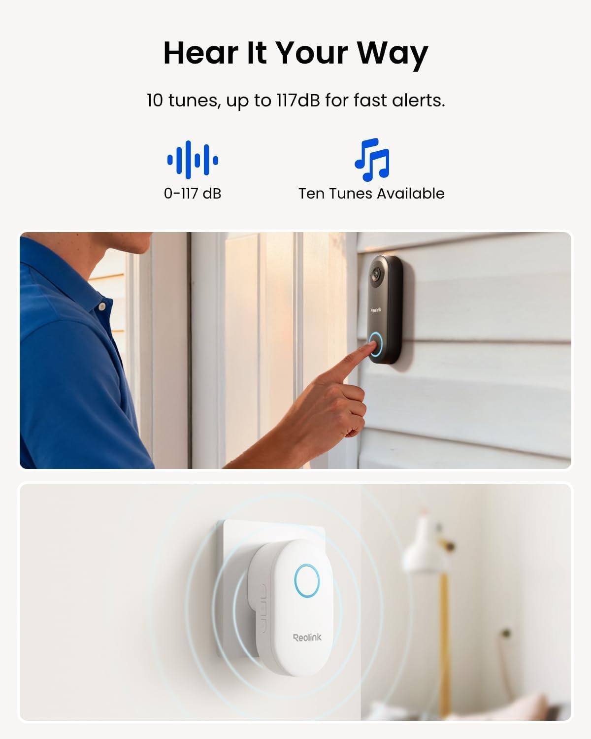 REOLINK Doorbell PoE with 256GB microSD Card Bundle, 2K PoE Doorbell Camera with Chime, Local Storage, No Monthly Fees