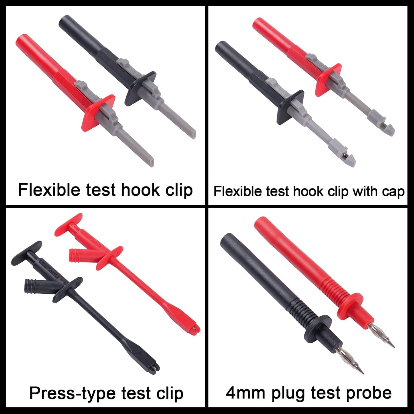 105 Piece Automotive Circuit Test Lead Kit, Multimeter Test Lead Kit, Including Upgraded Puncture Probes、Meter Hanging Kit Etc., Applicable to Automotive Electronic Circuit Fault Diagnosis