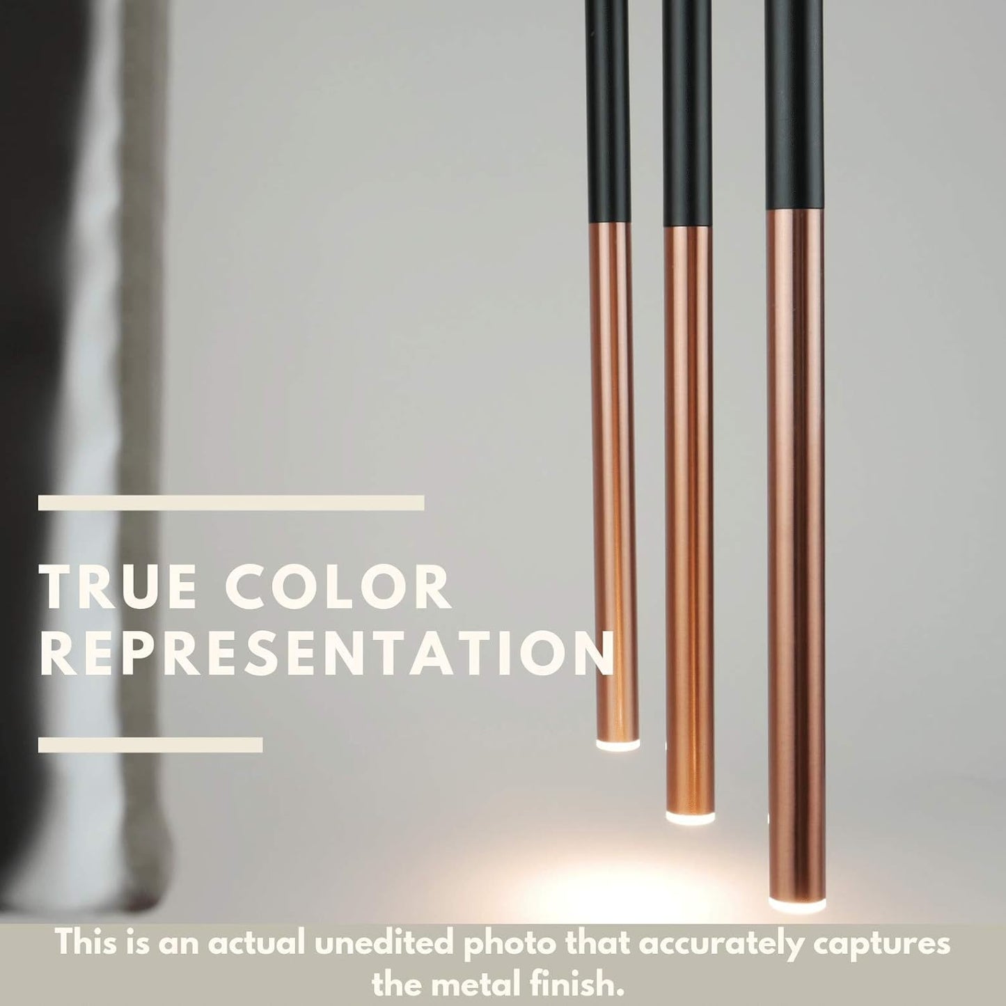 ALTAIR 5 Mini Pendant Lighting Black-Copper - LED Hanging Light Fixture for Kitchen Island, Bar, Foyer - Cluster Pendants - Dimmable, Adjustable Wire, Lamp Bulb Included