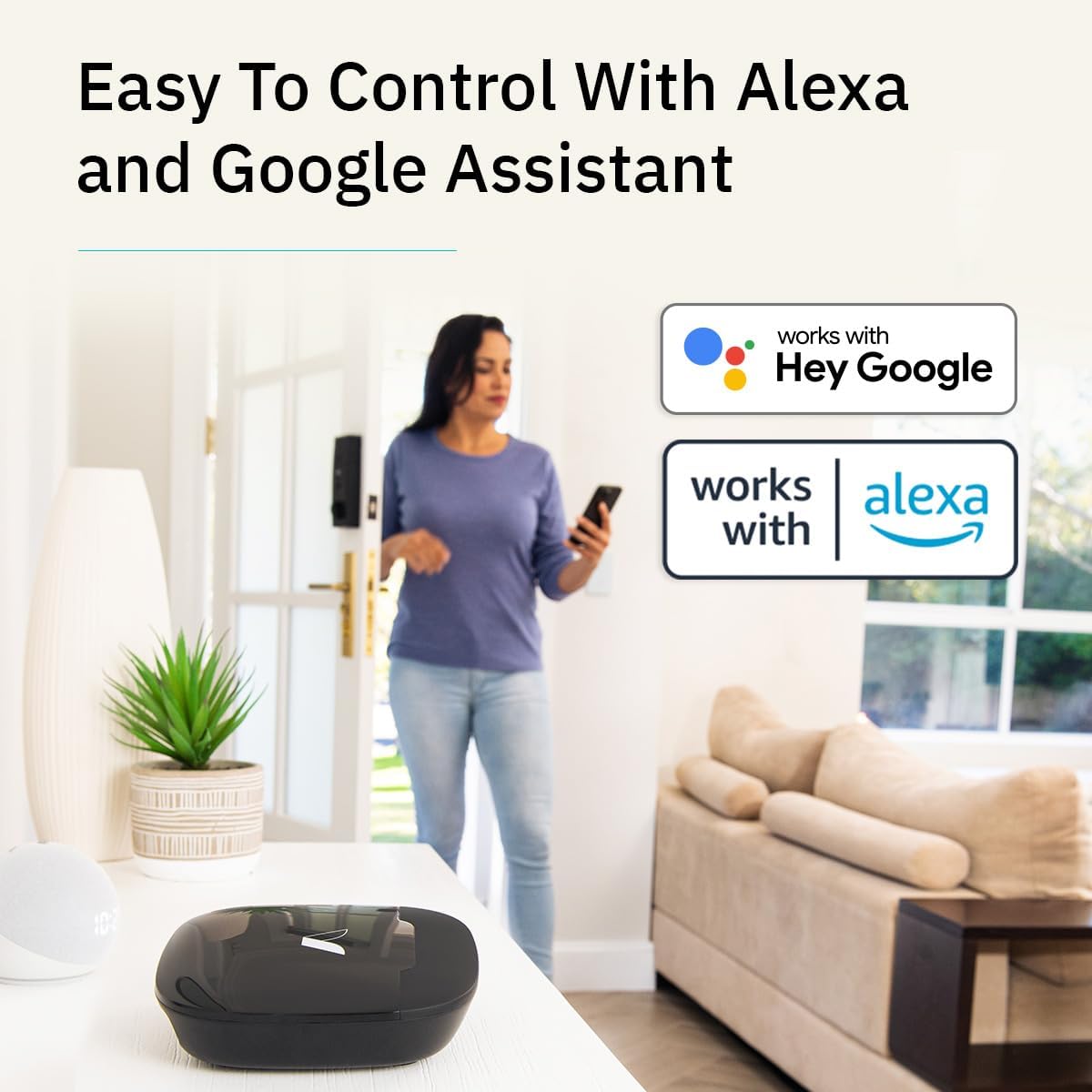 Abode 9 Piece Wireless Security System – Expandable to Protect Your Whole Home - Easy DIY Installation - Optional Professional Monitoring - Compatible with Alexa & Google Assistant