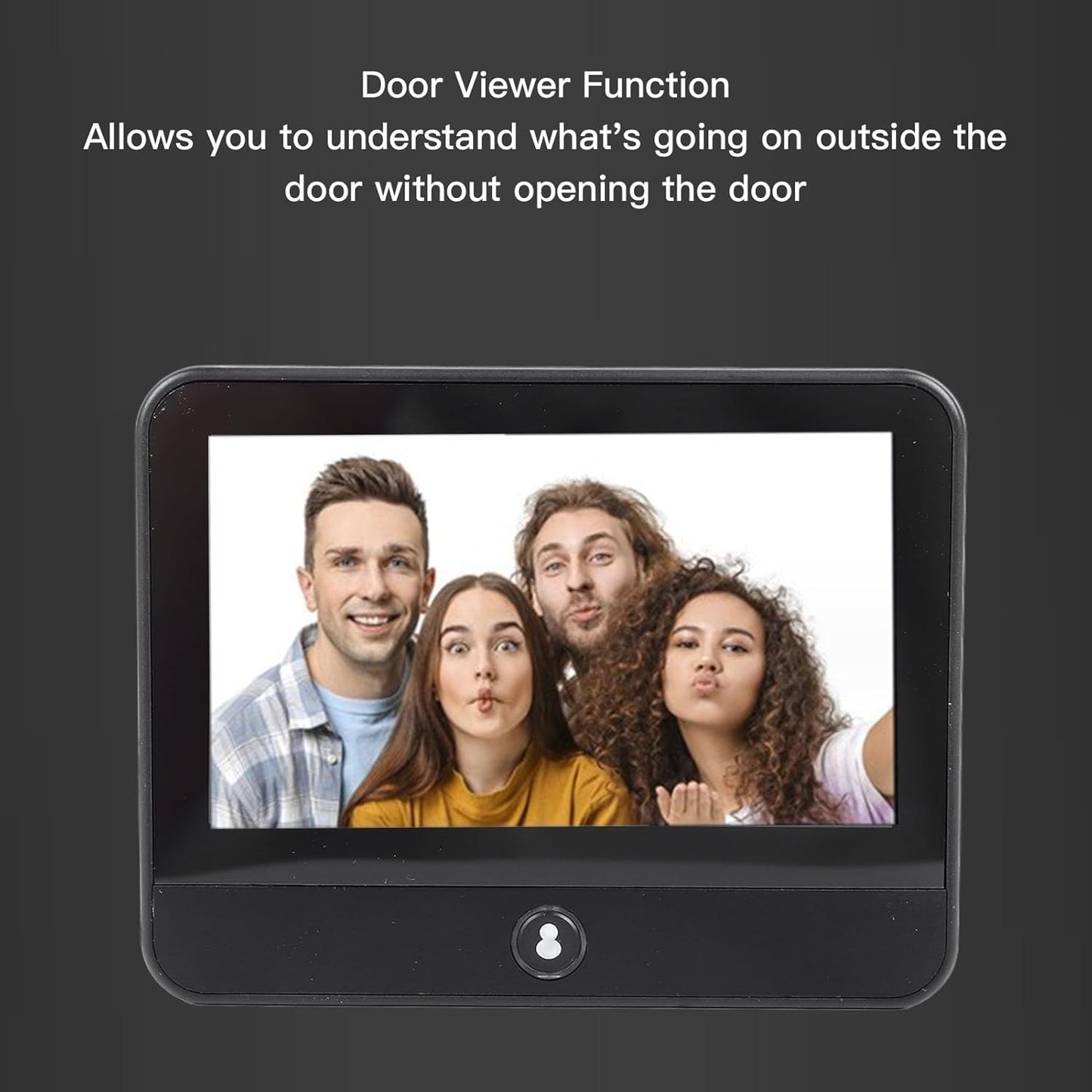 Fockety Digital Door Viewer, 1080P HD Door Peephole Camera with LCD Color Screen, Motion Detection & 120° Wide Angle, Video Peephole Door Camera Built in Rechargable Battery for