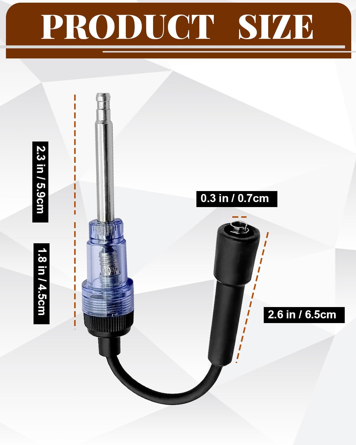 Inline Spark Plug Tester, Plug-in Engine Ignition Tester Armature Diagnostic Tool, Small & Big Internal/External Engines Accessories for Automotive, Car, Lawn Mower, Motorcycle