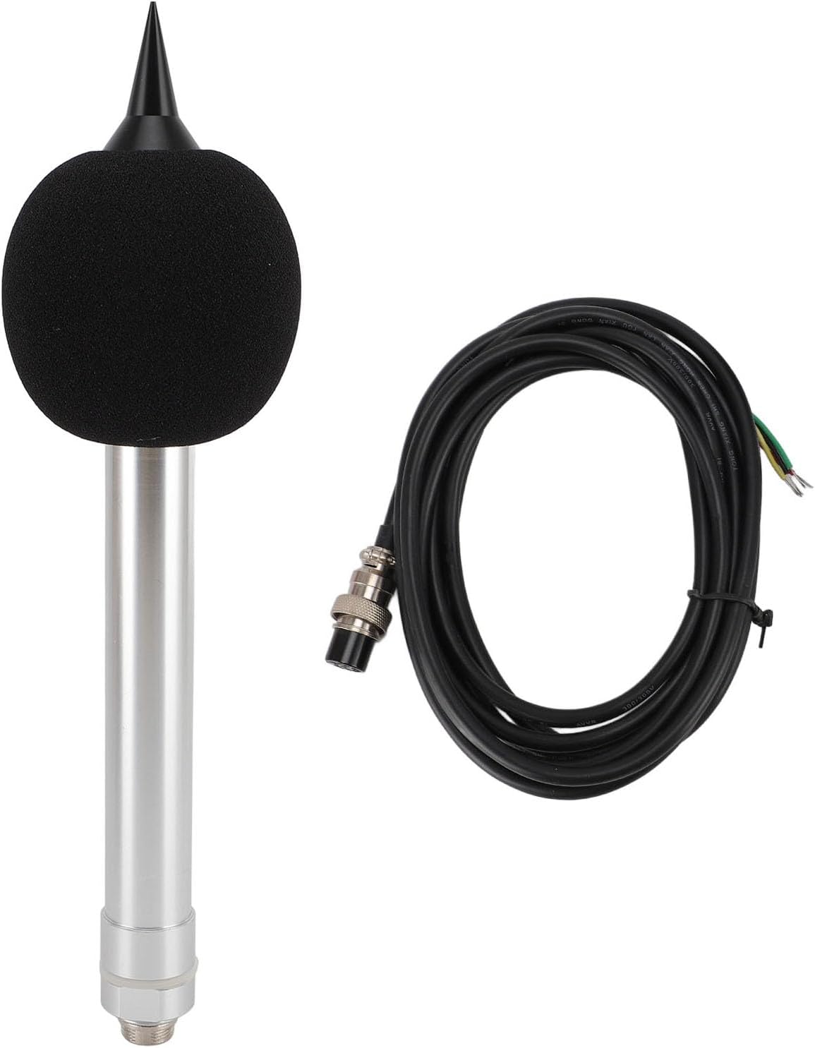 Pilipane Noise Sensor Decibel Test Transducer Sound Level Sensor RS232 Output 30 130dB Measurement Range DC5V for Industrial Environmental Monitoring Aluminum Alloy Construction