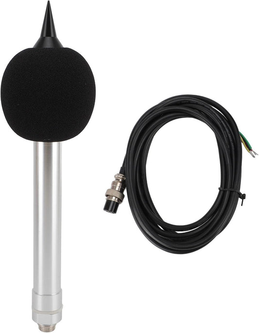 Pilipane Noise Sensor Decibel Test Transducer Sound Level Sensor RS232 Output 30 130dB Measurement Range DC5V for Industrial Environmental Monitoring Aluminum Alloy Construction