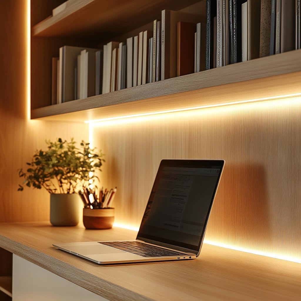 Led Strip Lights 5V USB Short COB LED Strip Light 3Pack 3000K Warm White Small Flexible Not Dimmable USB led Lights for Indoor Home DIY Lighting Room Decor 5V LED TV Lights (3.28FT/1M*3)