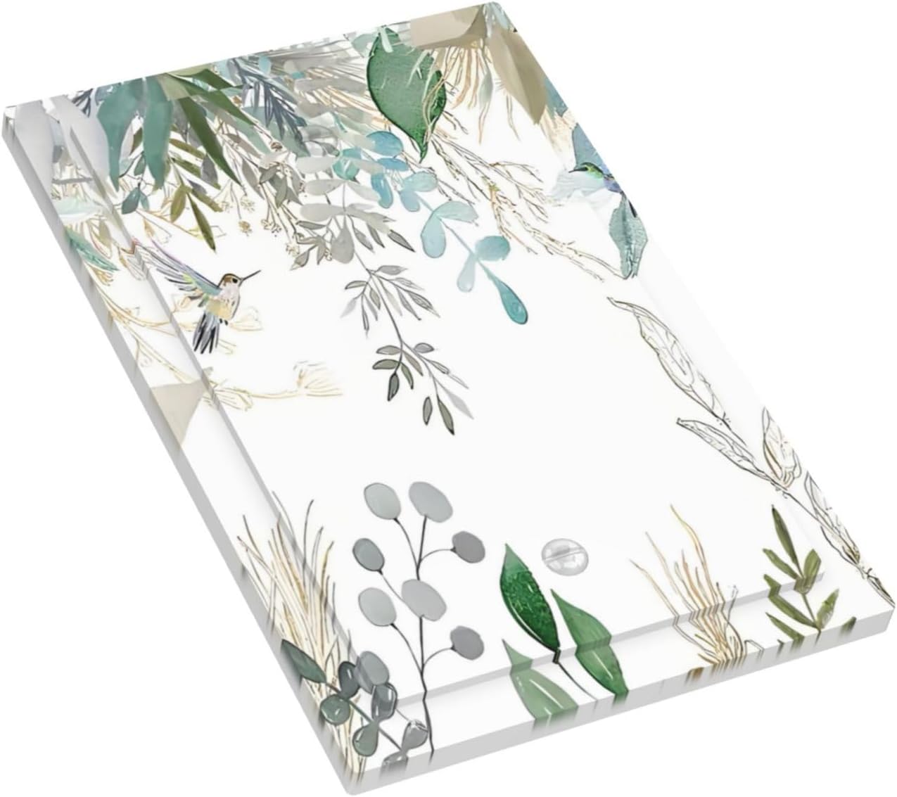 Green Tropical Palm Leaves Flower Plants Hummingbird Light Switch Cover Plate 1 Gang No Device Blank Electrical Wall Plates Faceplate Decorative Switch Plate for Bed Room Living Room Decor