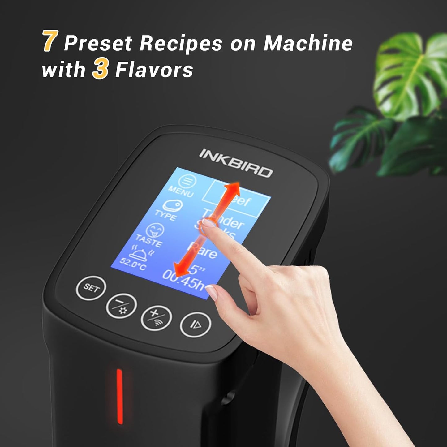 Sous Vide Cooker| Inkbird Wifi Sous Vide Mchine Sous vide Cooking Machine, 1000W Immersion Circulator with Recipes,Timer | Ultra-Quiet