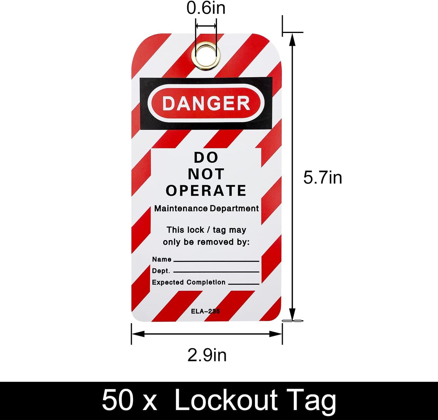 Lockout Tagout Locks, Safety Padlock, Loto Locks Keyed Differently Lock Out Tag Out 50 pcs Safety Padlocks Plastic with 50 Lockout TagOut Tags Red