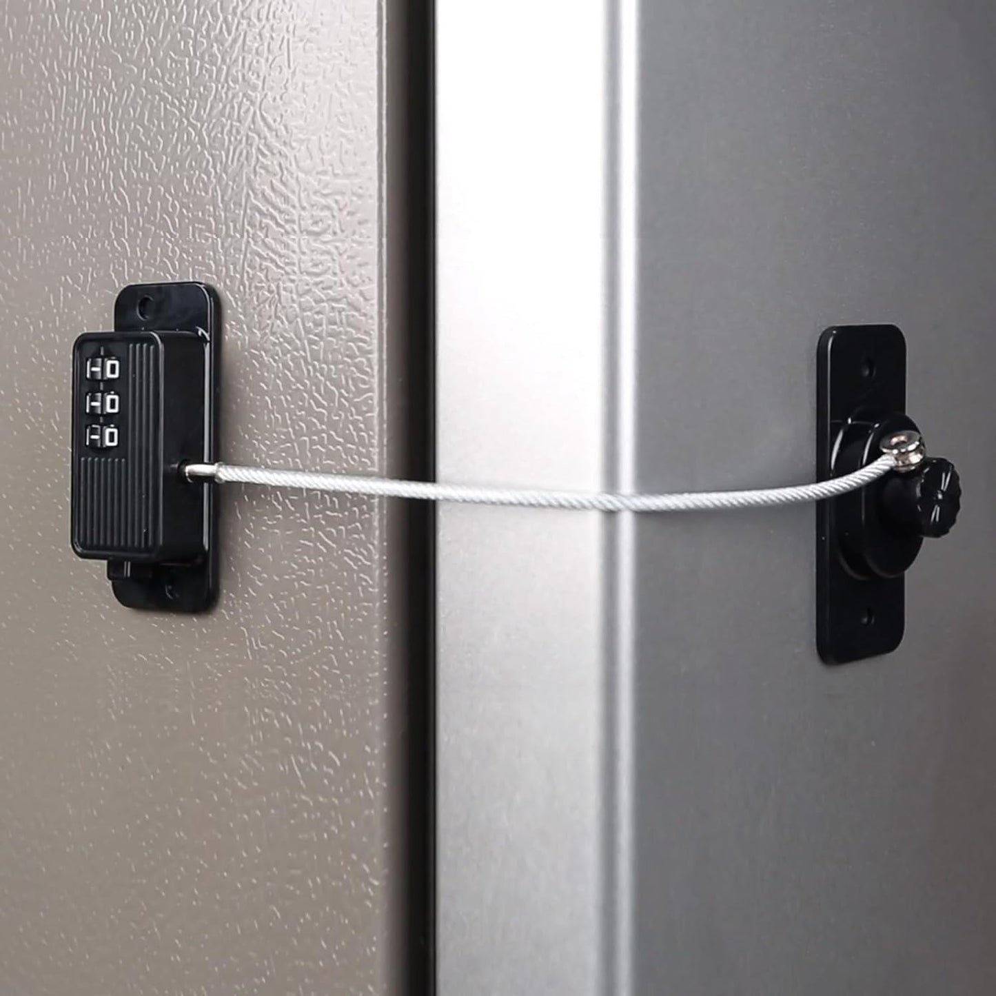 Heavy Duty Combination Refrigerator Lock (1 Pack) - Cabinet Locks Baby Proofing, No Drilling Adhesive Fridge Locks, for Fridge, Cabinets, Drawers, Window and Child Safety Cabinet Lock