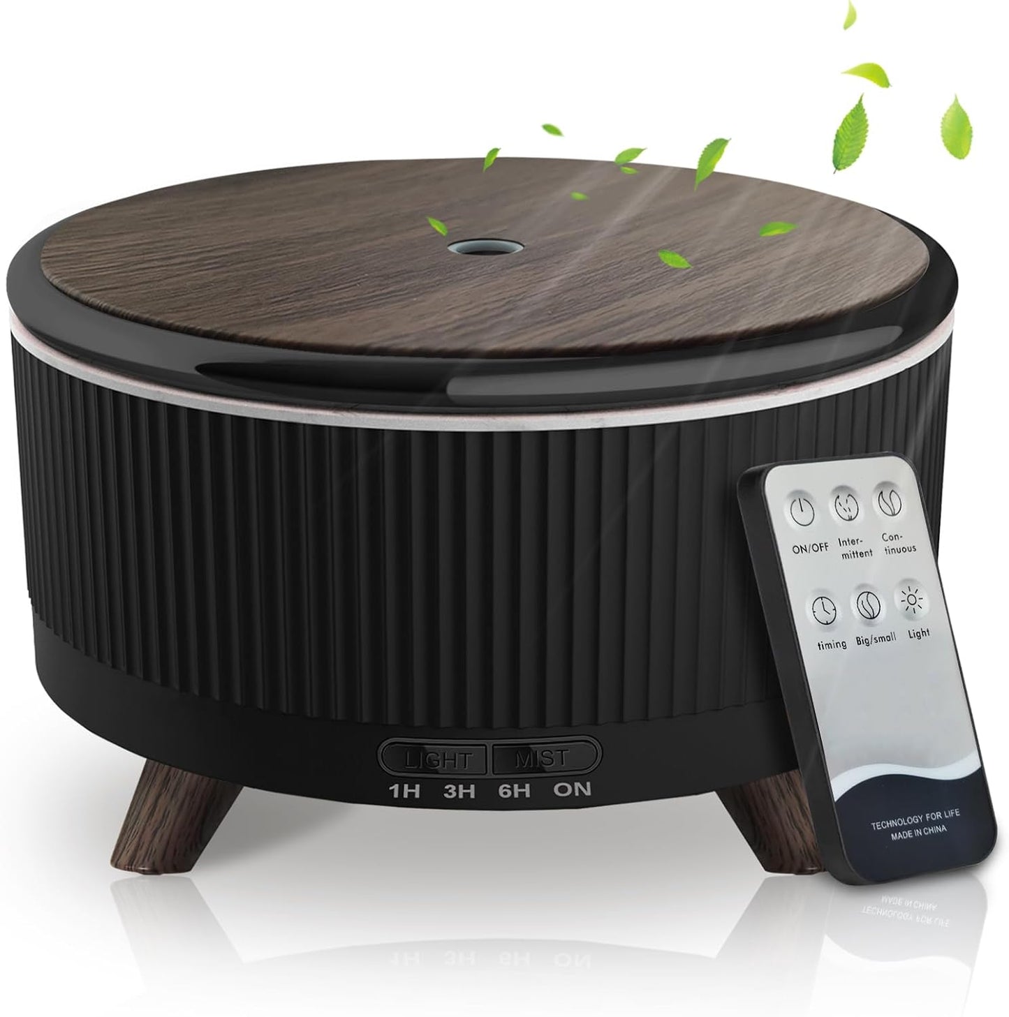 Diffusers for Essential Oils Humidifiers 500ML, Essential Oils Large Room Aromatherapy Diffuser,7 Colors Lights 3 Mist Modes with R/C for Home Office