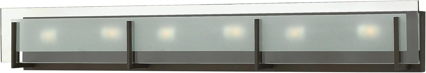 Hinkley Latitude Collection 37.5" Six Light 360W G9 Bathroom Vanity Fixture, Oil Rubbed Bronze