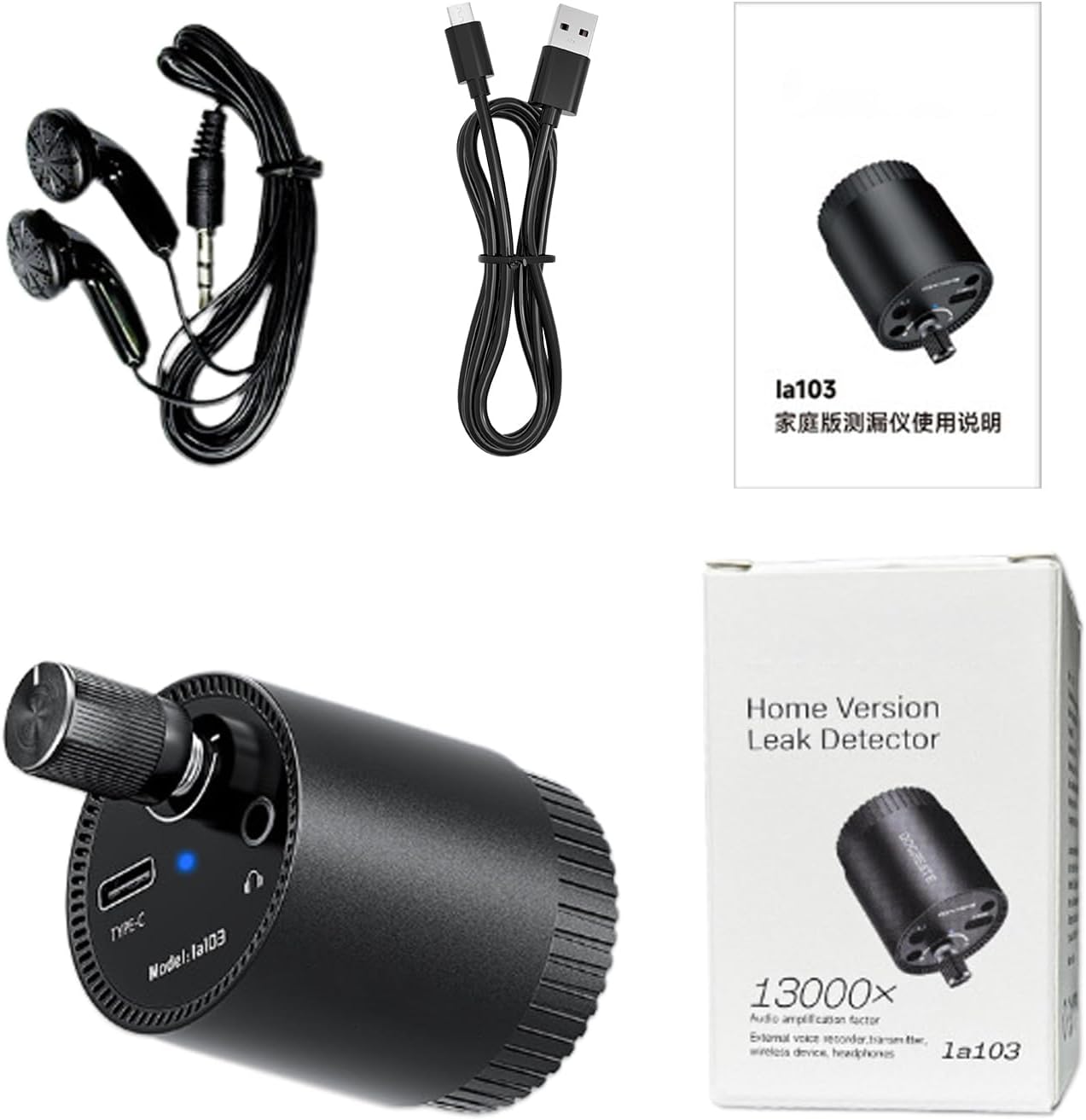 Water Leak Detector, Smart Home Monitoring Device, Underground Leak Sensor for Basement and Kitchen Use, Compact Design, Fast Alert System, Safety Tool for Bedrooms, Laundry, and Apartments