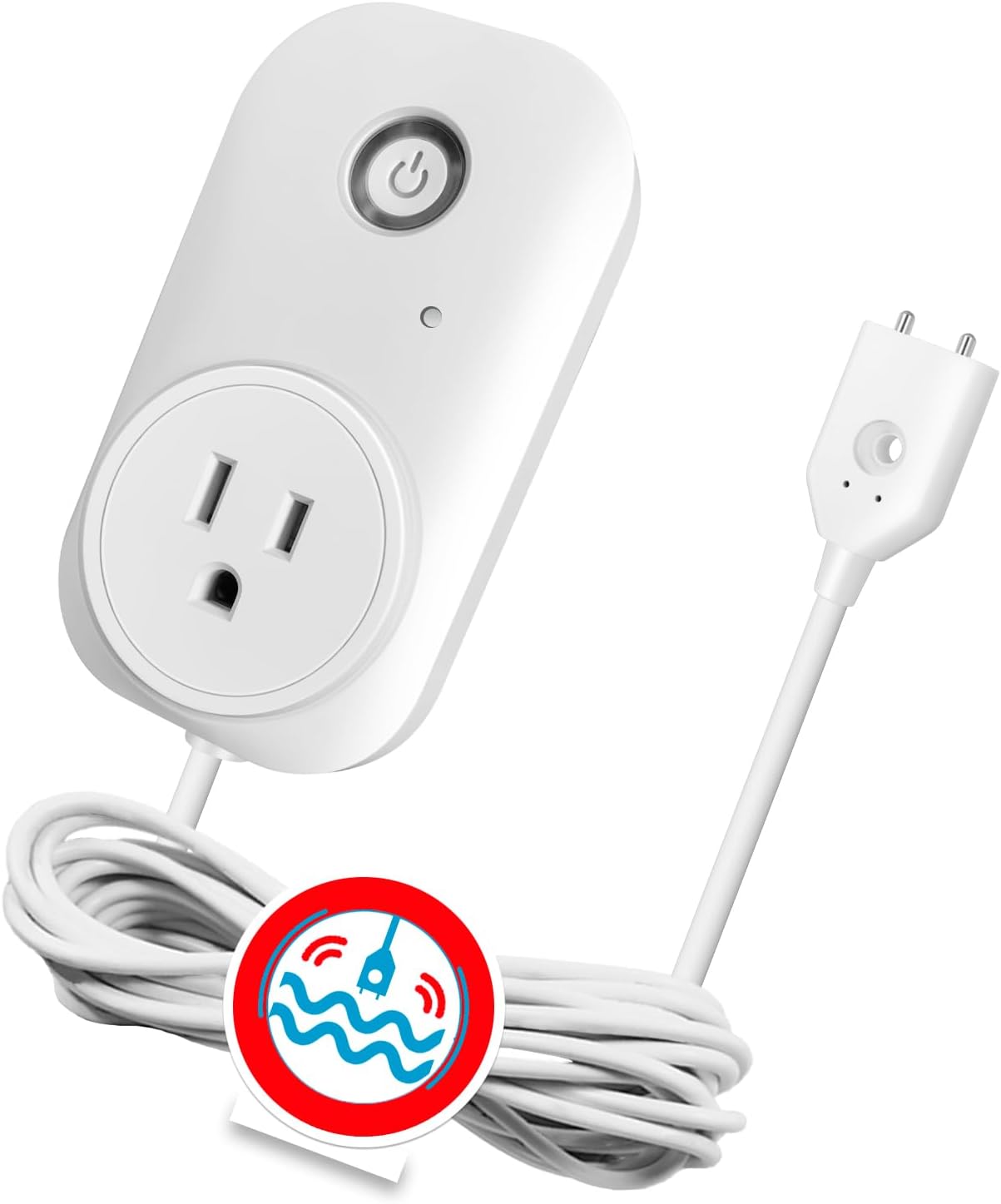 Smart Overflow Detection Sensor - Water Overflow Alarm with Real-Time Alerts for Home, Office & Basement Protection