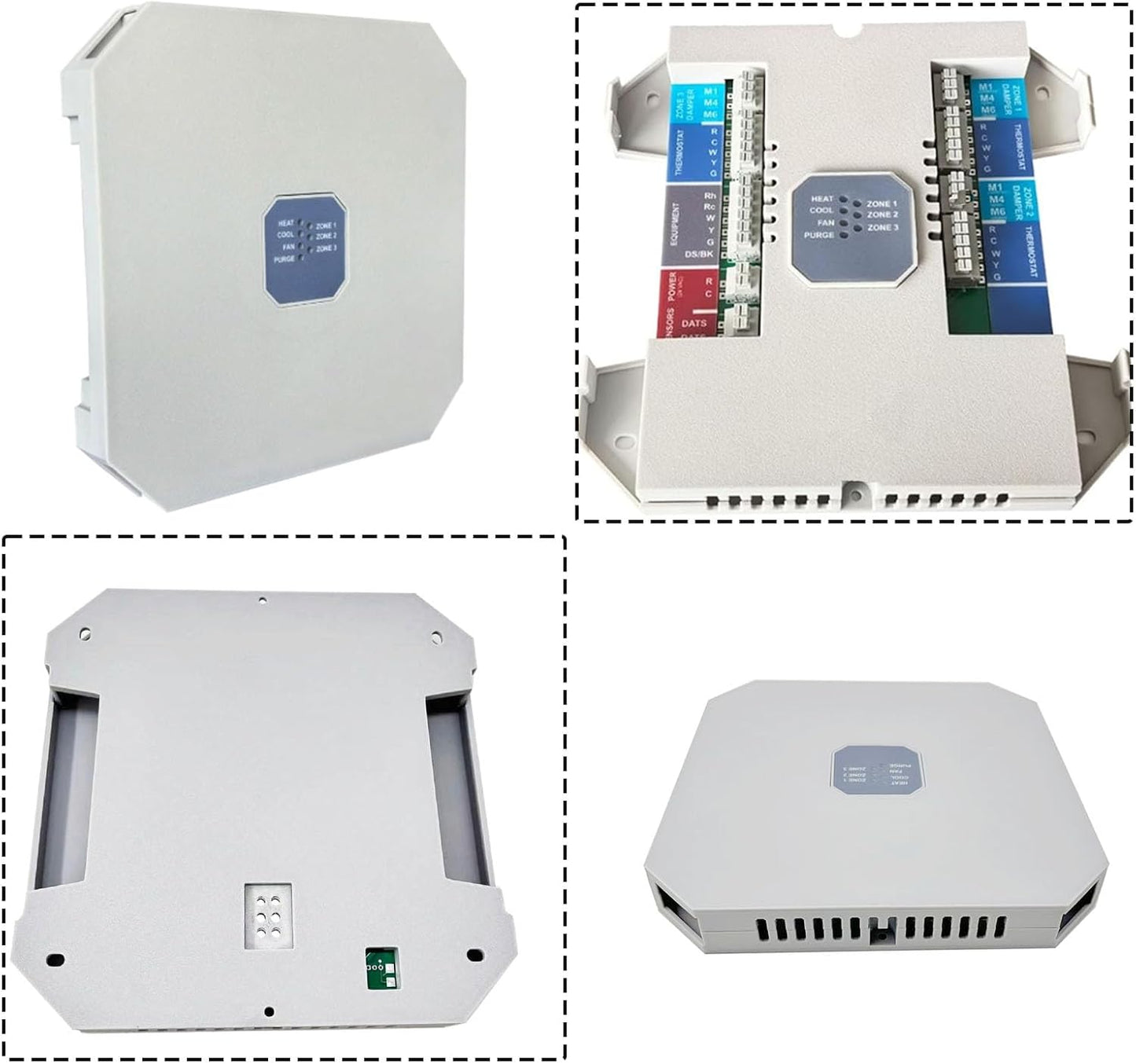 HZ311 Control Panel 24V HVAC Zone Controller for Single Stage Heat and Cool Systems Supports up to 3 Zones Variable Speed Fan and Auto Changeover