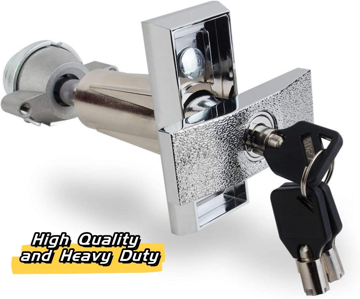 KIKEEP Universal Replacement T-Handle Vending Machine Lock with Keys (Long)