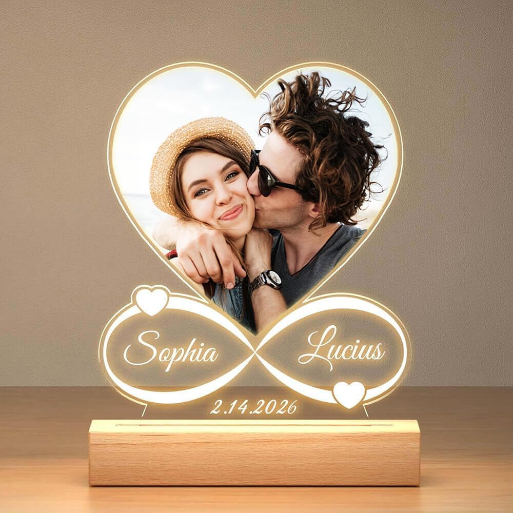 Custom Picture Frame, Personalized Photo Frame, Customized Picture Frames, Personalized Valentines Day Gifts for Women Men Her Him Mom Dad Family Couple