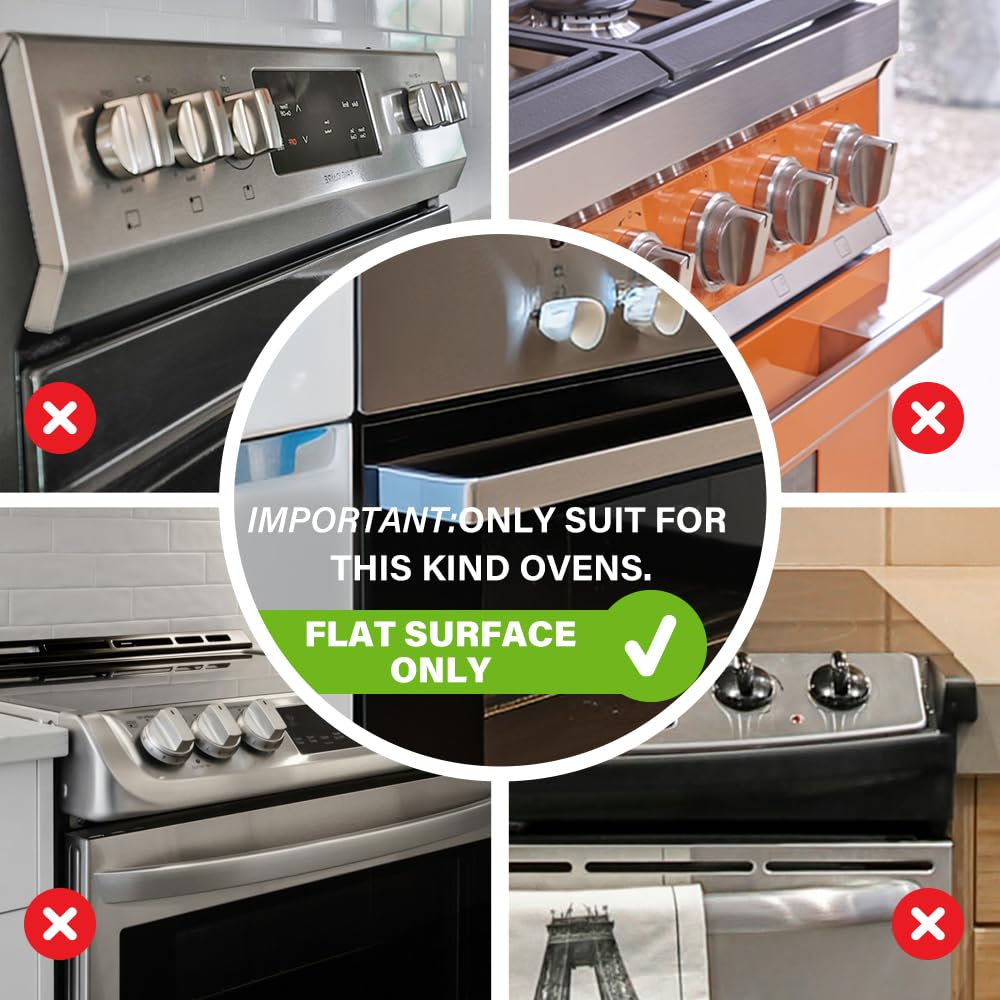 EUDEMON 1 Pack Oven Front Lock,Childproof Oven Door Lock, Easy to Install & Use Durable and Heat-Resistant Material no Tools Need or Drill(White)