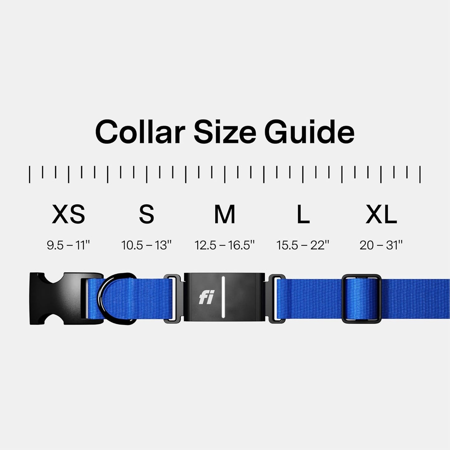 New Fi Series 3+ Smart Dog Tracker Collar [6 Month Membership Included] GPS Tracker for Dogs with Health & Behavior Monitoring, Escape Alerts, Waterproof, LED, Apple Watch Compatible (Blue, Small)