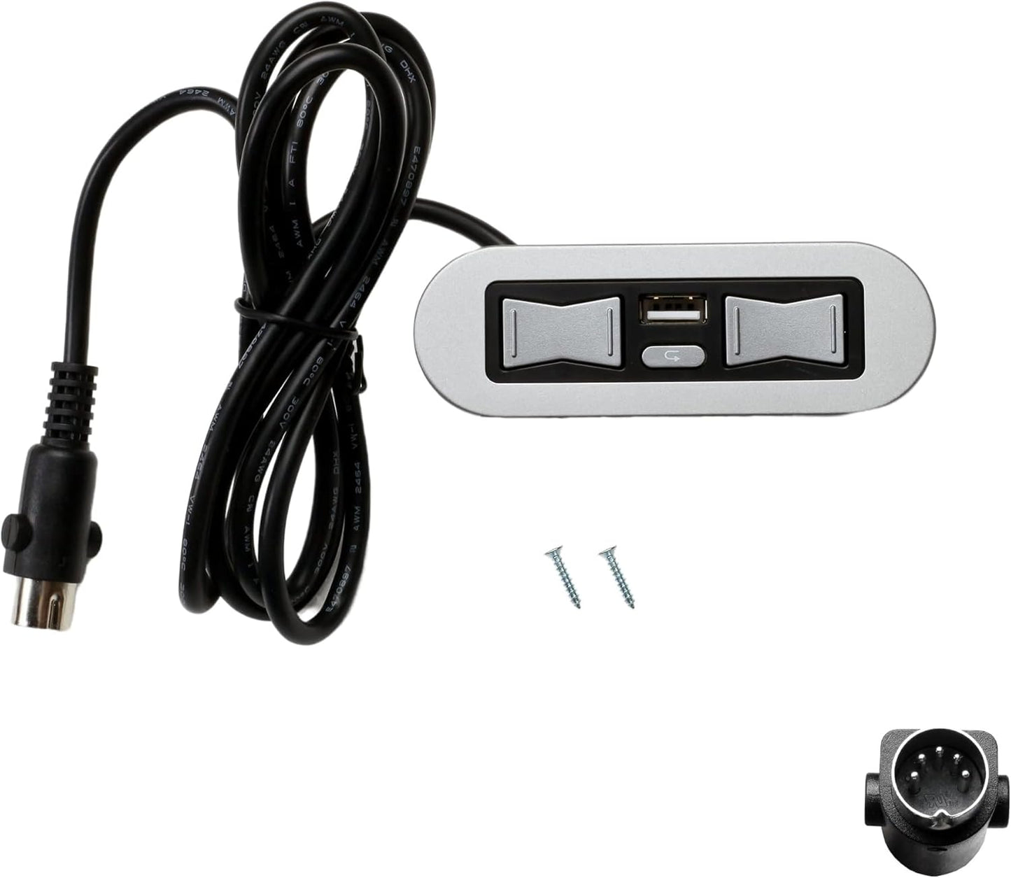 Uetmulik Power Recliner Lift Chair Emomo 5 Button 5 Pin Hand Control Model HX90HU Replacement with USB