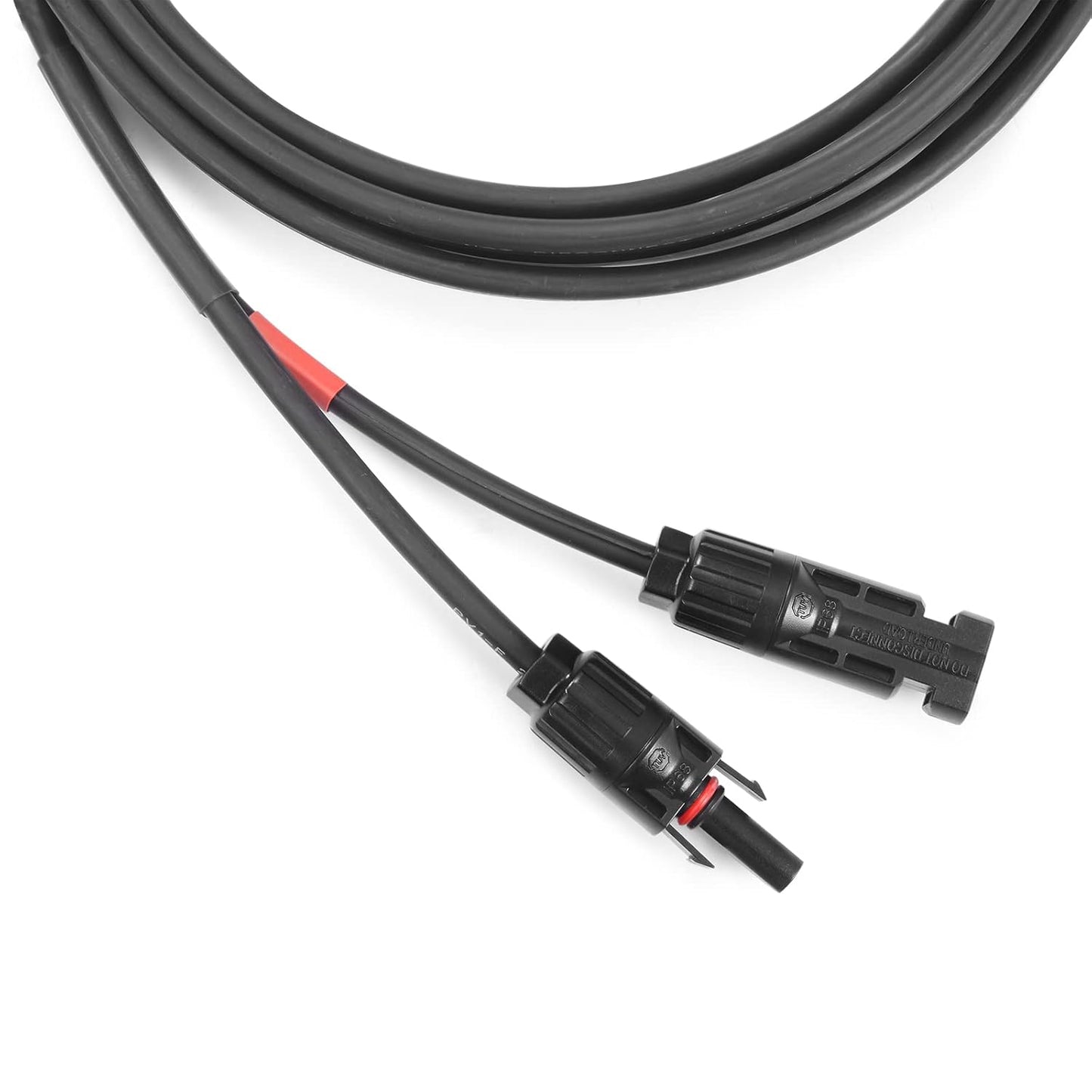 Solar Cable 40 Feet 2x12 AWG Twin Wire Solar Extension Cable, Copper Strand with Female and Male Connectors on Single end, Solar Panel Wire & Adaptor for Home, Shop and RV Solar Panels