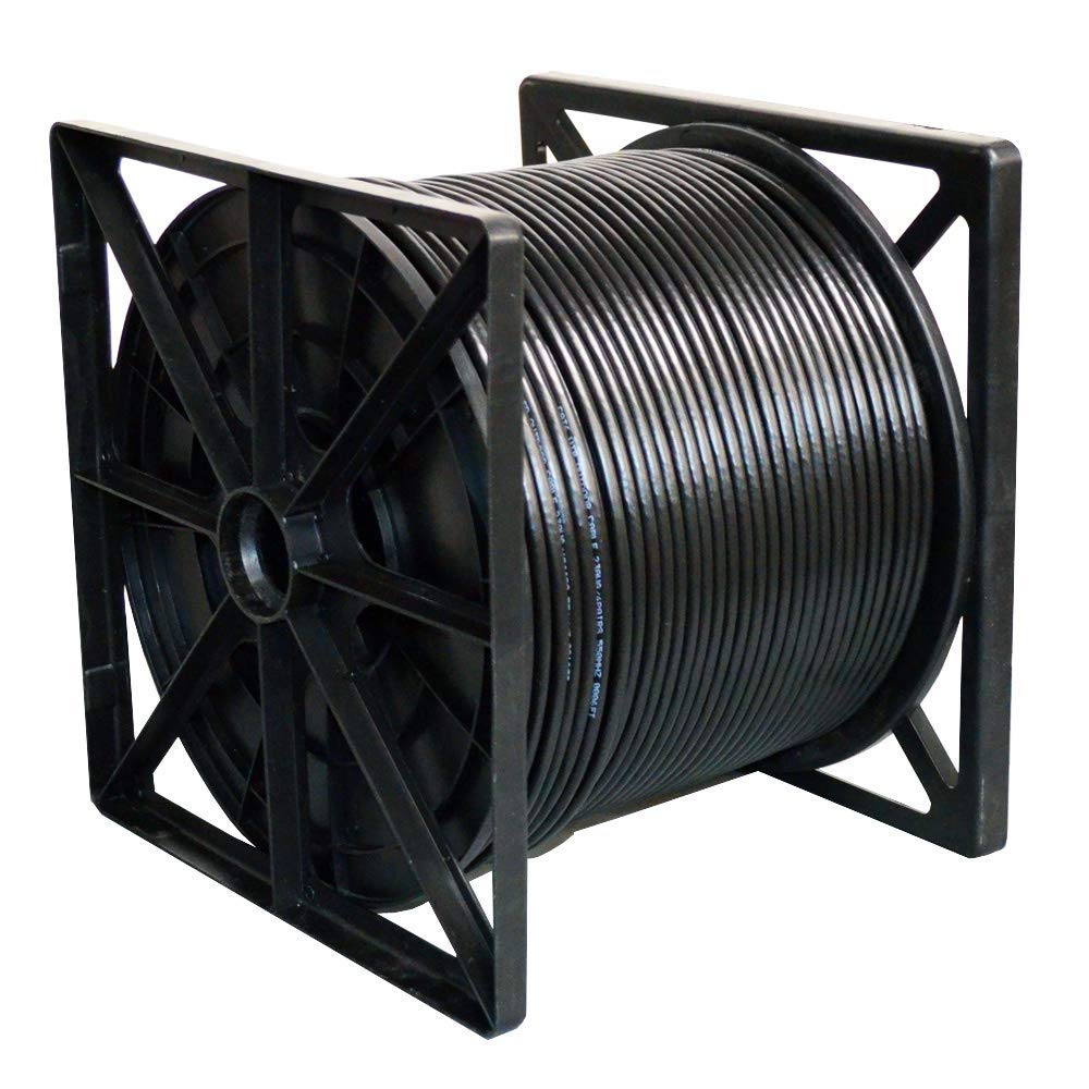 Dripstone CAT6 Direct Burial Ethernet Cable 23AWG Solid CCA UTP, Waterproof HDPE Insulated, Polyethylene (PE) Jacket for Indoor/Outdoor Installations (Black - 1000ft)