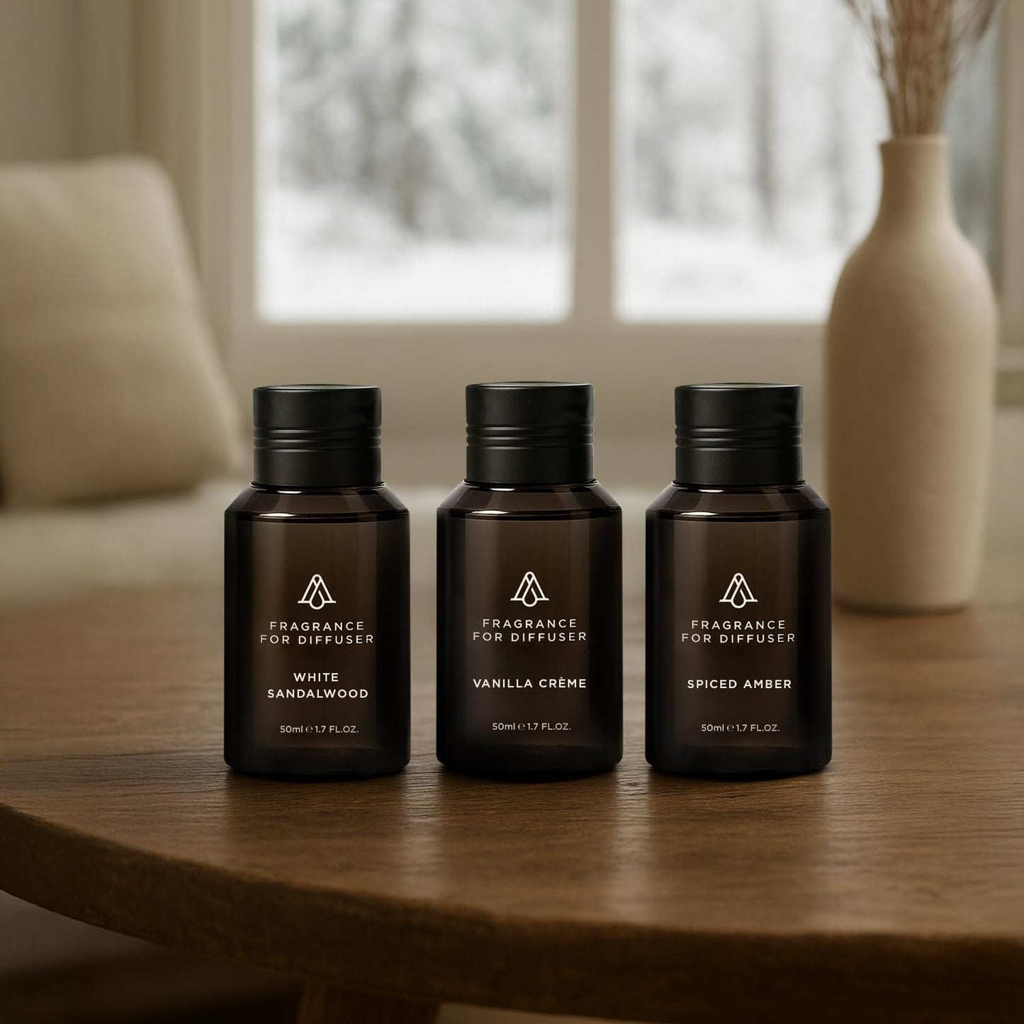 AromaPlan Scent Diffuser Oil Winter Collection- Luxury Fragrance Oil Diffuser-Home & Hotel Fragrance Oil -Non Toxic for Pet and Children-Made in USA-Gift Ready, 3 Pack/1.7 fl.oz, 50 ml Each