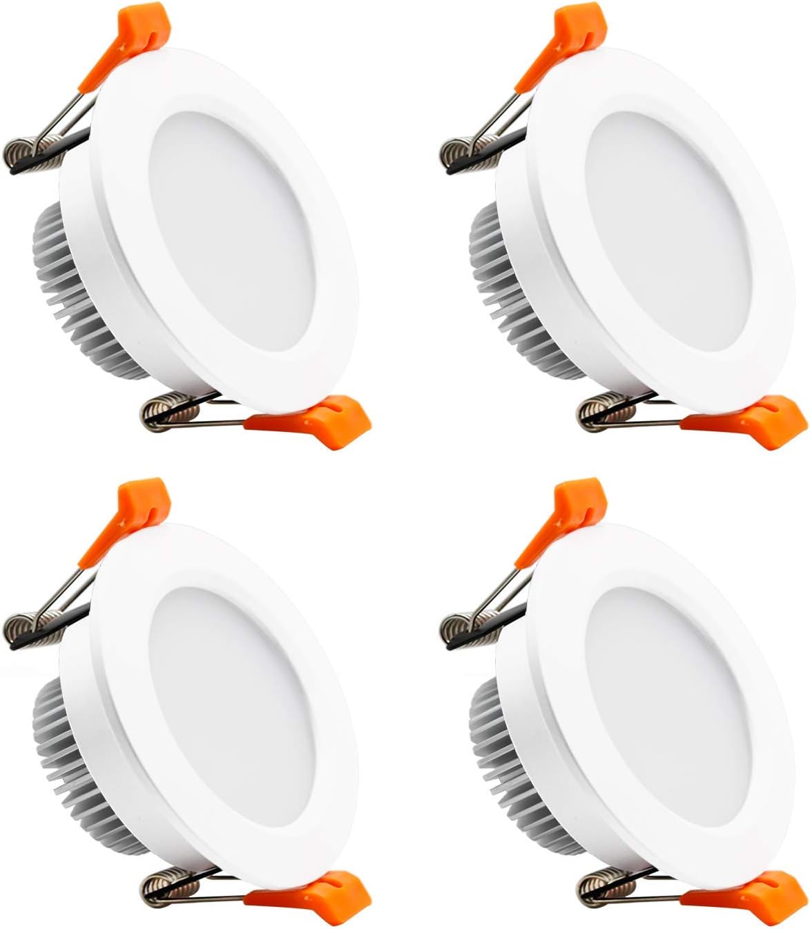 YGS-Tech 2 Inch LED Recessed Lighting, Dimmable Downlight 3W(35W Halogen Equivalent), CRI80, 5000K Daylight White Ceiling Light with LED Driver(4 Pack)