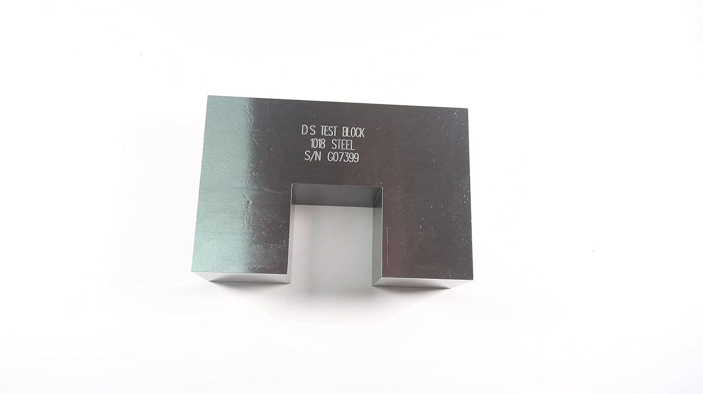 AWS-DS Sensitivity Distance Calibration Block UT Block 1018 Steel with Certificate