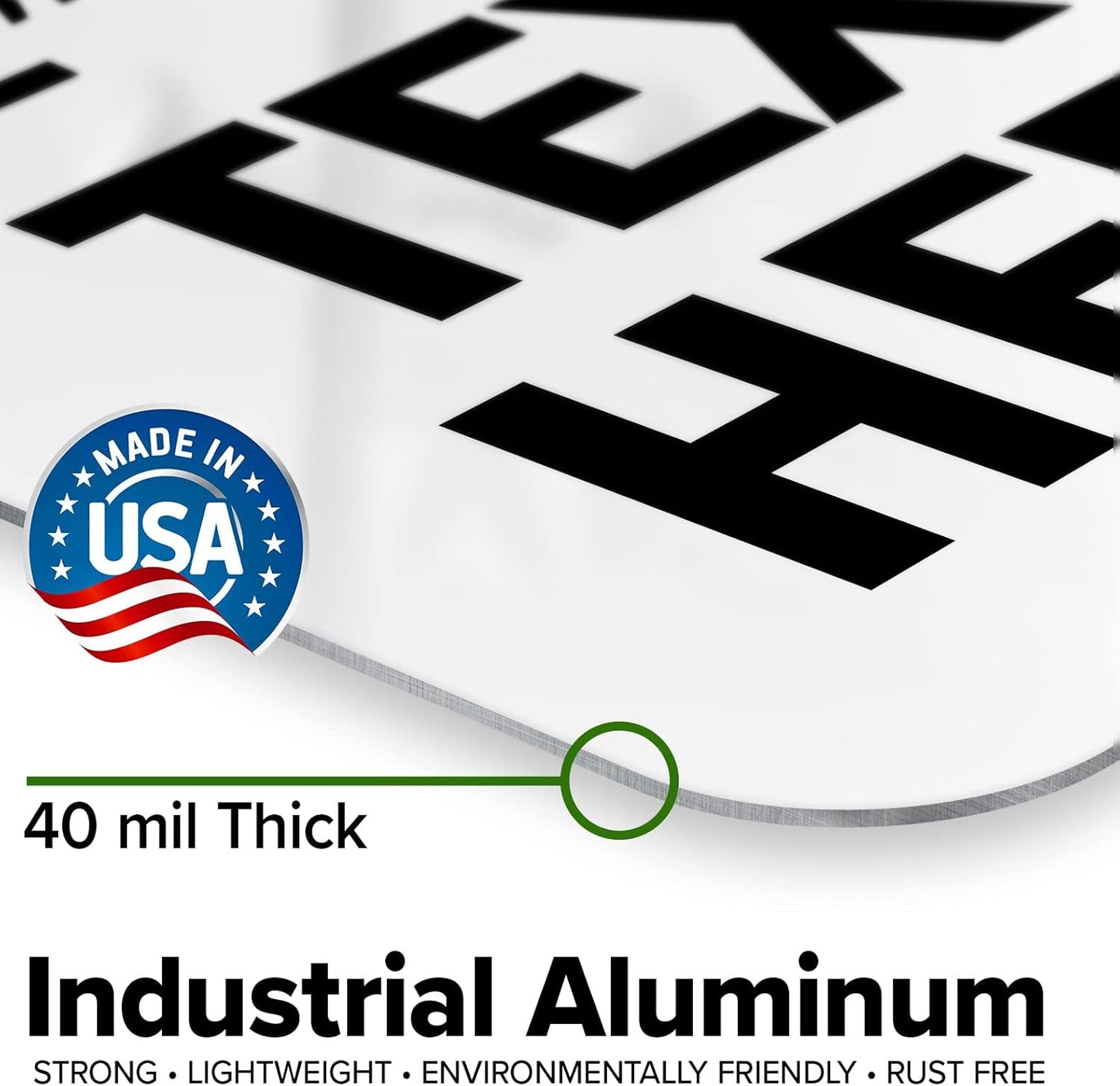 Custom Notice Sign, OSHA Sign, 12x16 Inches, Post Holes, Rust Free .040 Aluminum, Fade Resistant, Indoor/Outdoor Use, Made in USA by My Sign Center