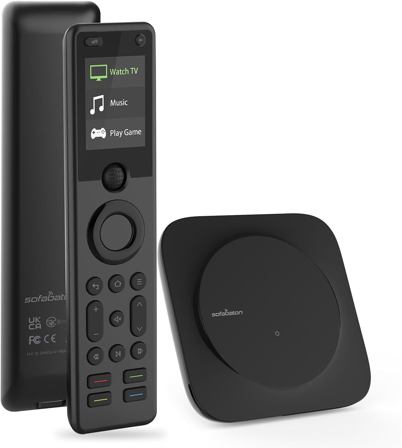 SofaBaton X1S Universal Remote Control with Hub, Improved Scroll, Smart Remote All in One with Customize One Touch Activities, Compatible with IR/Bluetooth/WiFi Devices