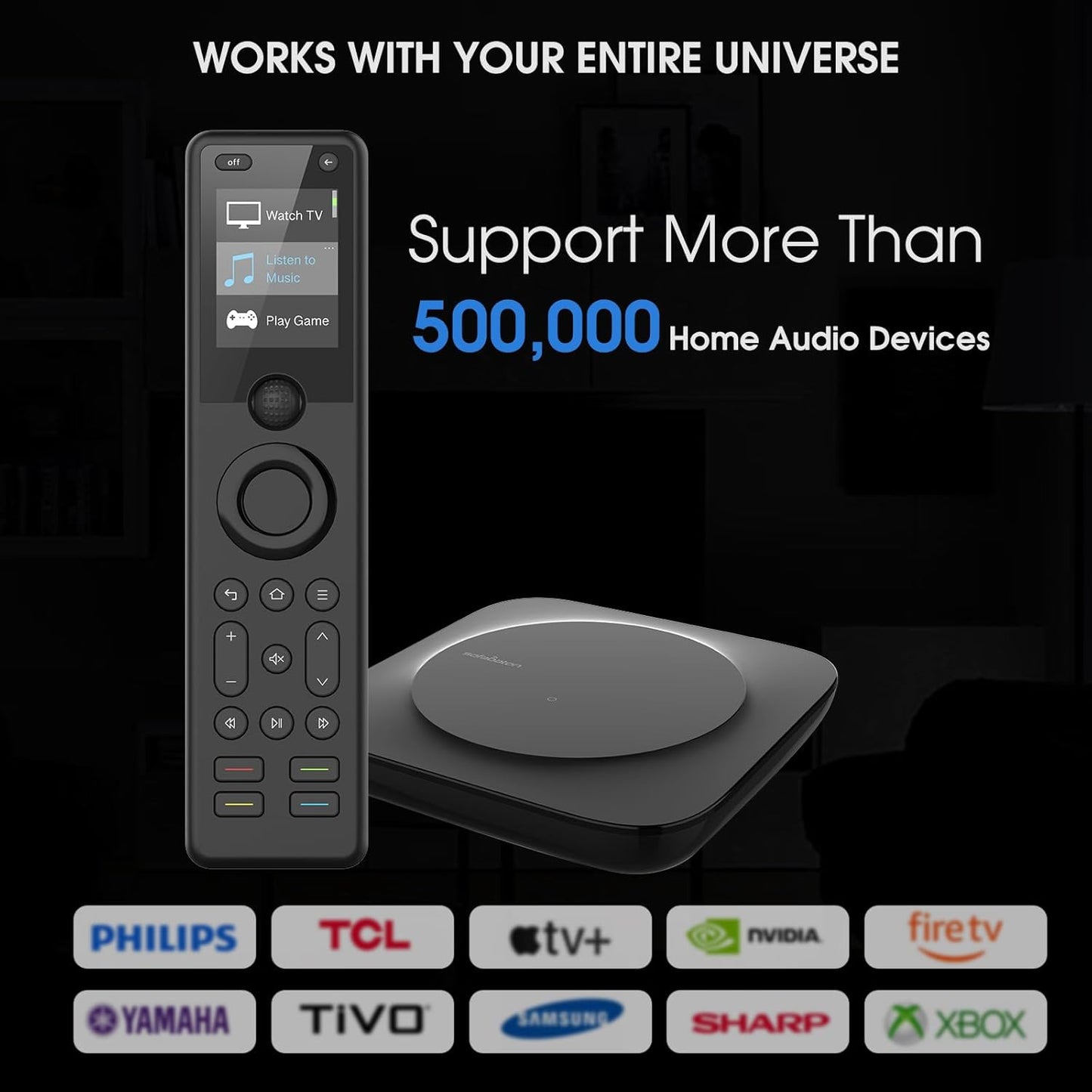 SofaBaton X1 Universal Remote with Hub and App, All-in-One Smart Universal Remote Control with Customize Activities, Control Up to 60 IR/Bluetooth/WiFi Devices