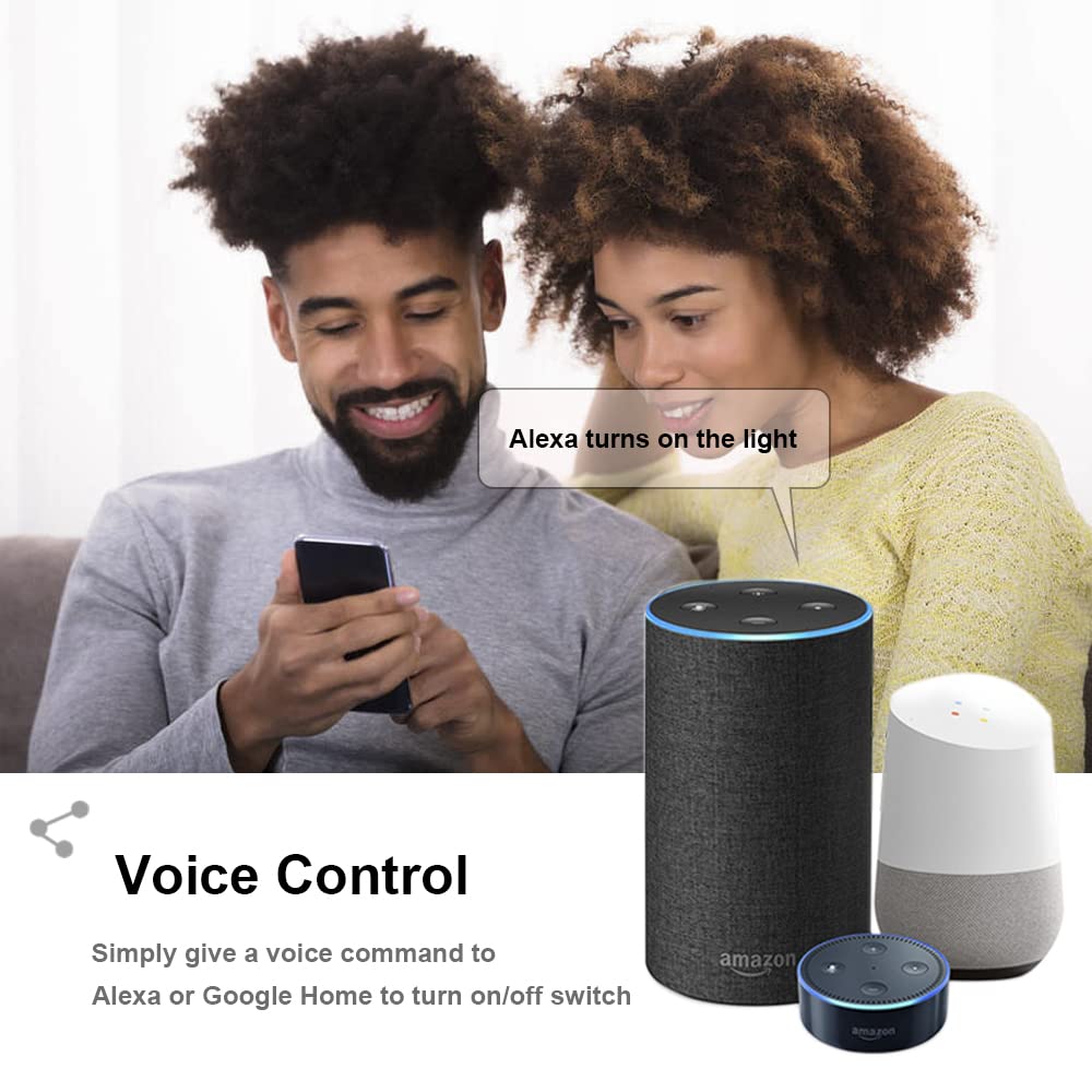 Ewelink WiFi Wireless Smart Relay Module USB 5v 4 Channel Inching Self-Lock Latched Dry Contact Remote Toggle Switch for Access Control, Garage Door,Home Automation, Compatible with Alexa Google Home