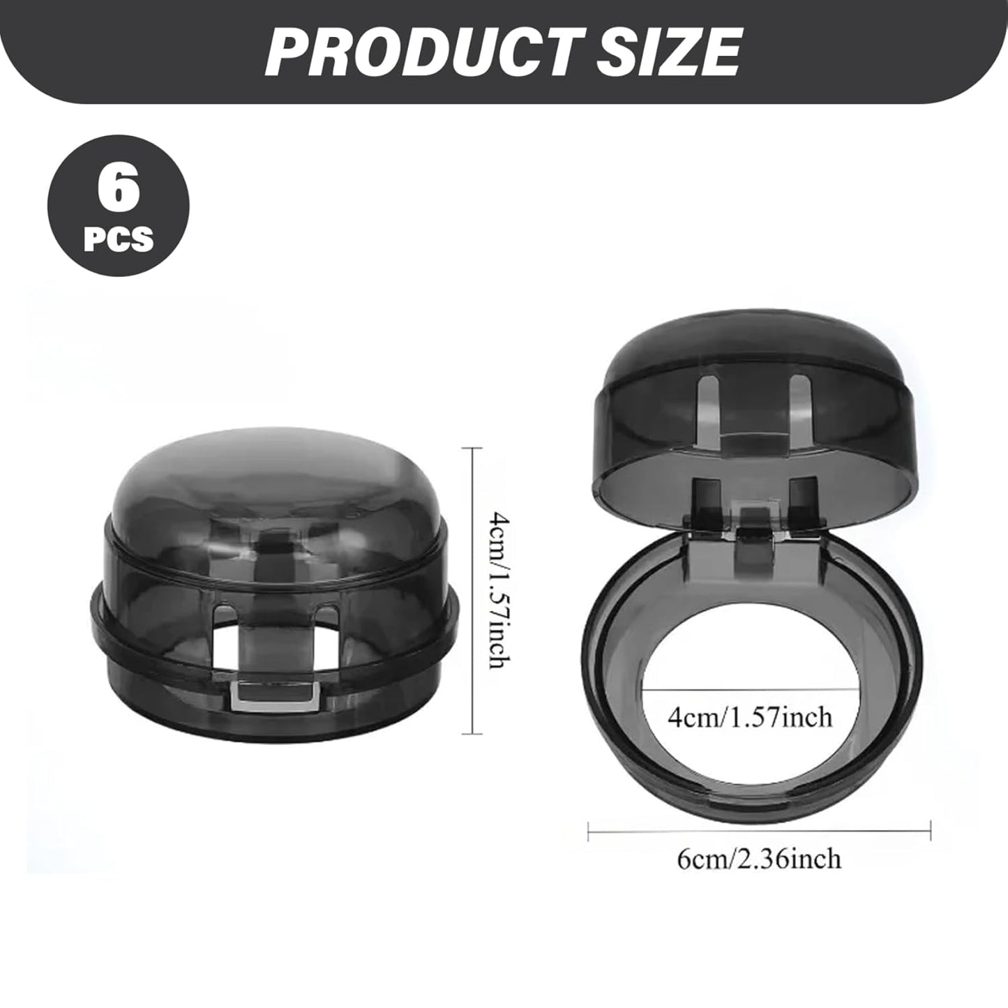 Stove Knob Safety Covers, 6PCS Gas Stove Knob Locks, Heat-Resistant Covers, Easy to Install Oven for Child SafetyStove Safety