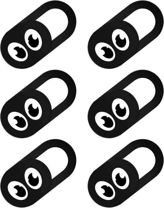 8PCS Webcam Cover Slide Laptop Camera Cover Ultra Thin Laptop Camera Cover, Phone Computer Camera Cover Slide Web Cam Privacy Cover Camera Blocker for Cell Phone Desktops Pc Tablet (Black)