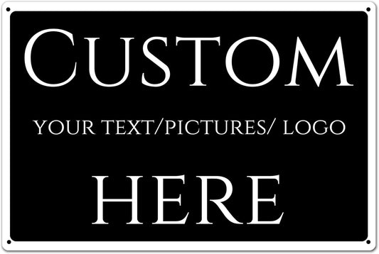 Custom Sign, Custom Delivery Sign，Double-sided，Multiple Sizes, Customize for Office, Business, Workplace, office, Home, Delivery Signs(14 * 10Inch)