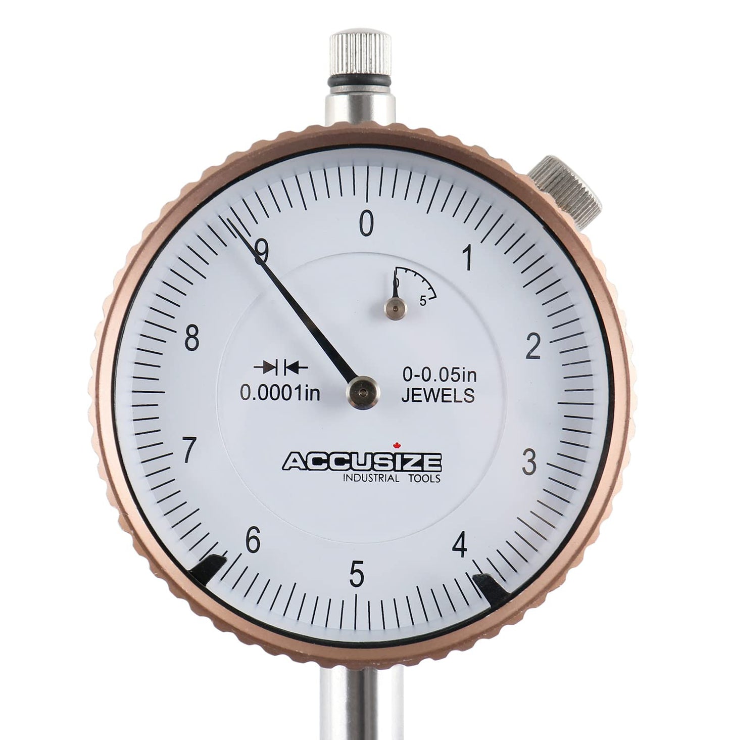 Accusize Industrial Tools Agd2 Style 0-0.05'' by 0.0001'' Dial Indicator with Lug Back, P900-S097