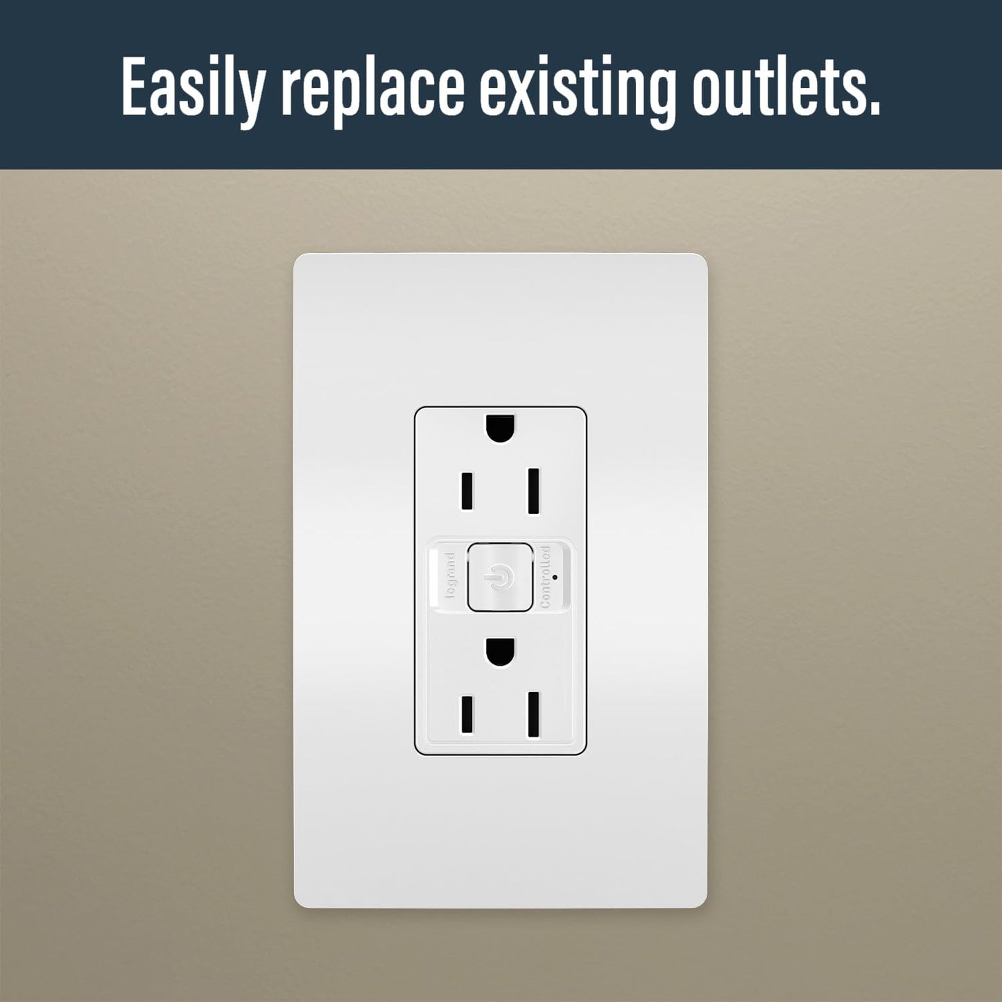 Legrand Radiant WNRR15WH 15 AmpSmart Outlet with Netatmo, Compatible with Alexa, Google Assistant & Apple HomeKit, 15A, White (1 Count)