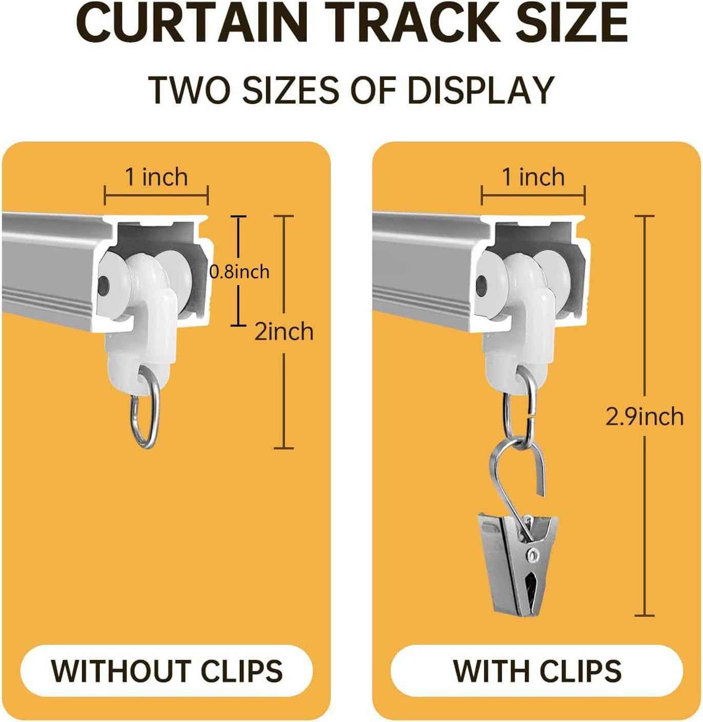 Curtain Tracks Ceiling Wall Mounted Heavy-Duty Curtains Rails Room Divider Curtain Track for Living Room Bedroom Room Shower Divider White 3ft To 12 ft