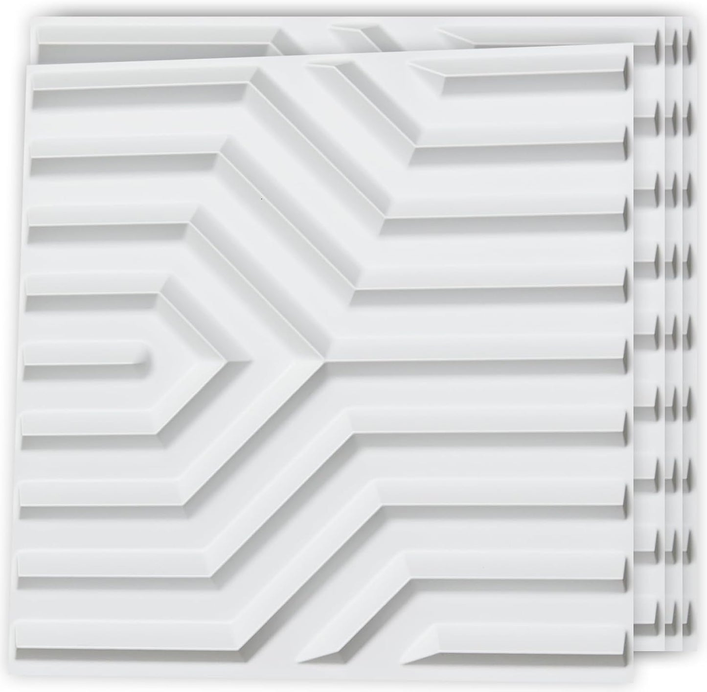 Art3d Decorative 3D Wall Panel, 32 Sq.FT PVC Interior Wall Decor for Living Room, Bedroom, Lobby, Office, Shopping Mall, White